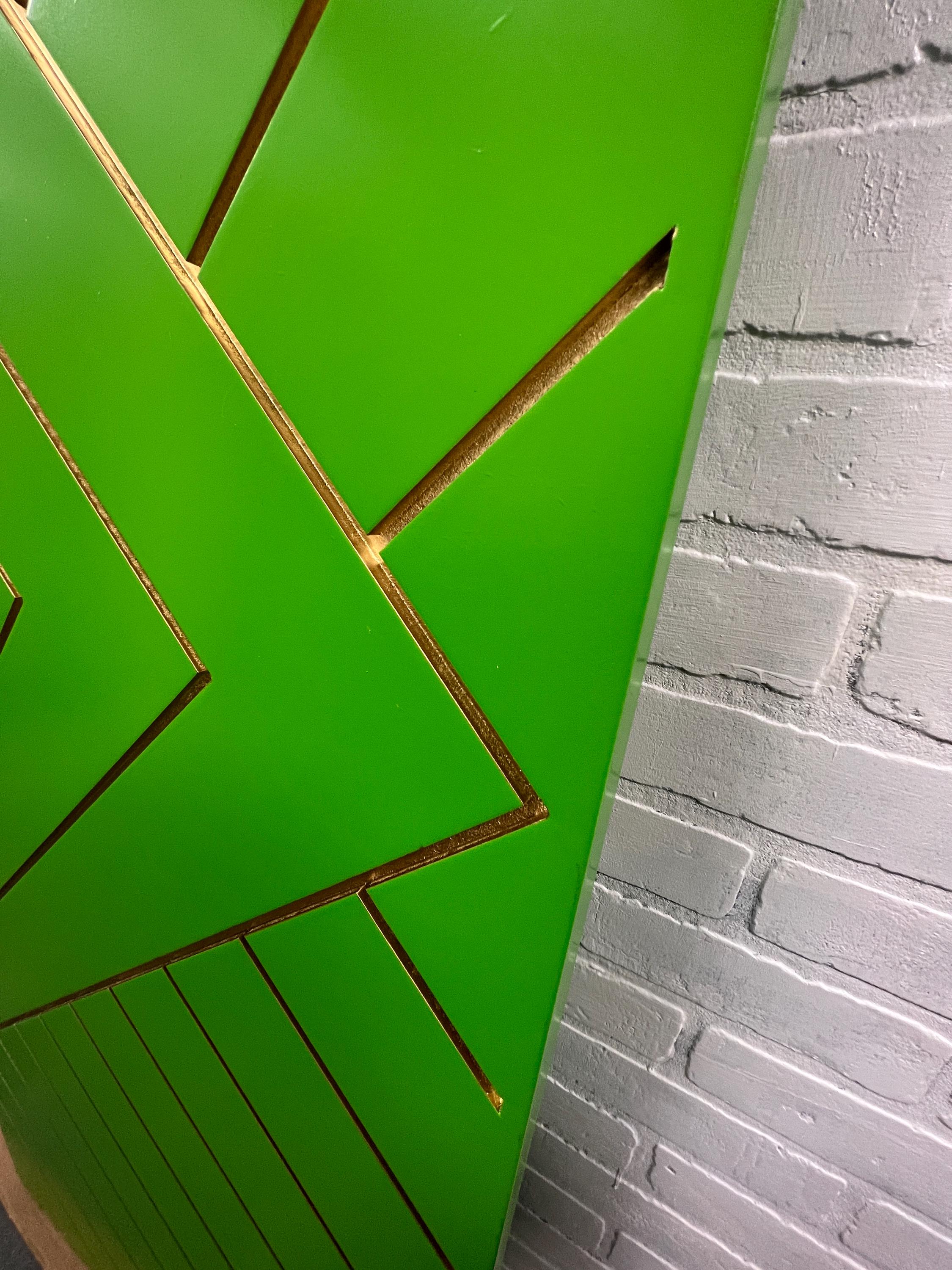 Custom Painted Chevron Door, Aztec Design