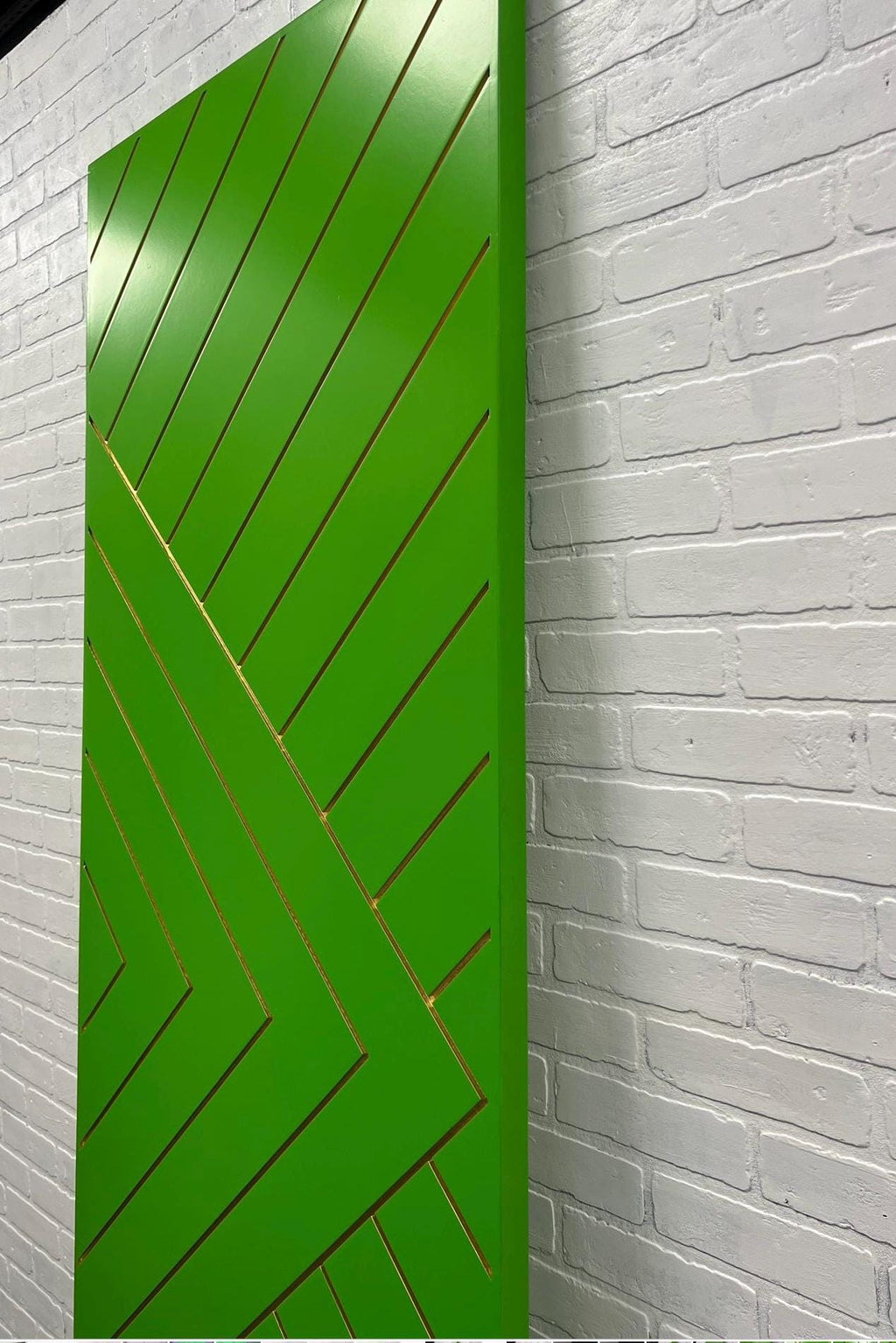 Custom Painted Chevron Door, Aztec Design