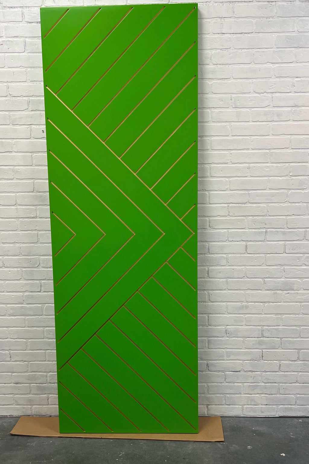 Custom Painted Chevron Door, Aztec Design