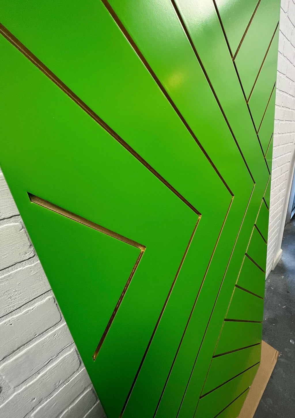 Custom Painted Chevron Door, Aztec Design