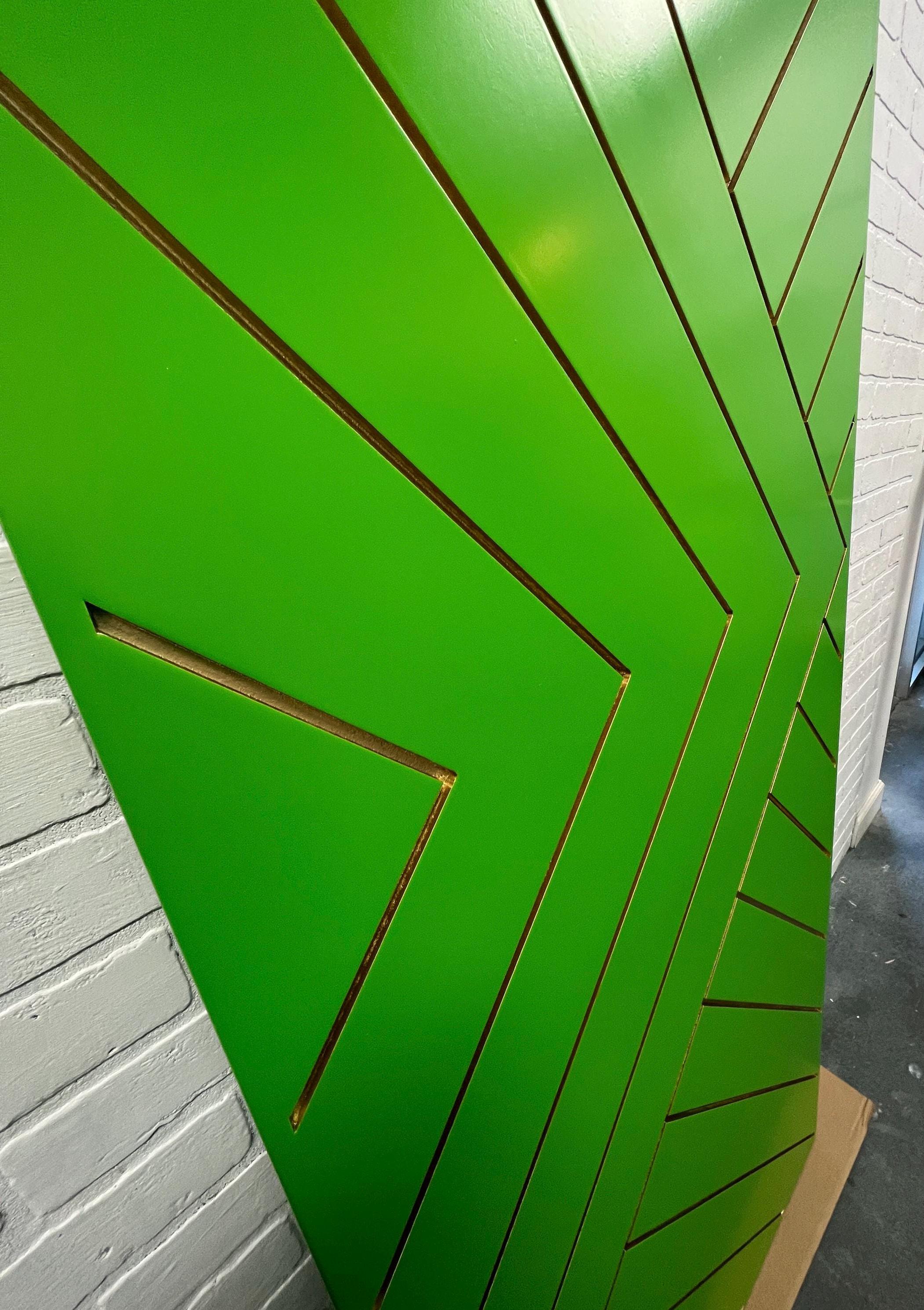 Custom Painted Chevron Door, Aztec Design