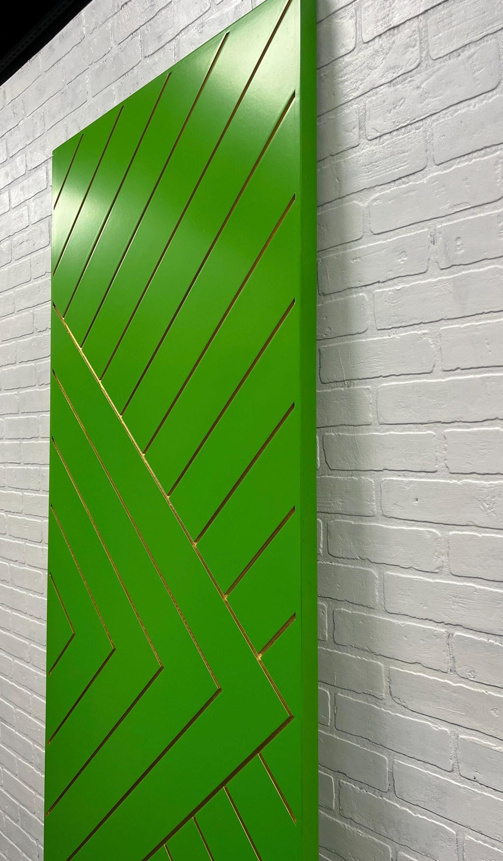 Custom Painted Chevron Door, Aztec Design