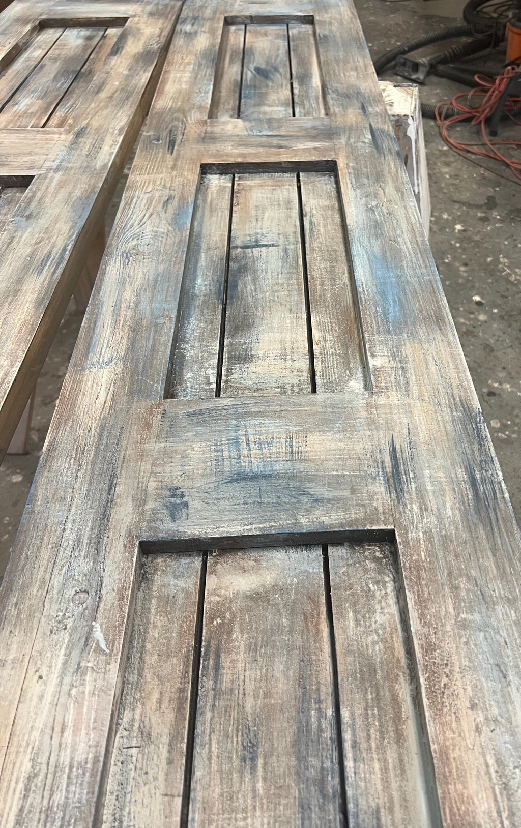 Custom Painted Pantry Doors, French Country Style