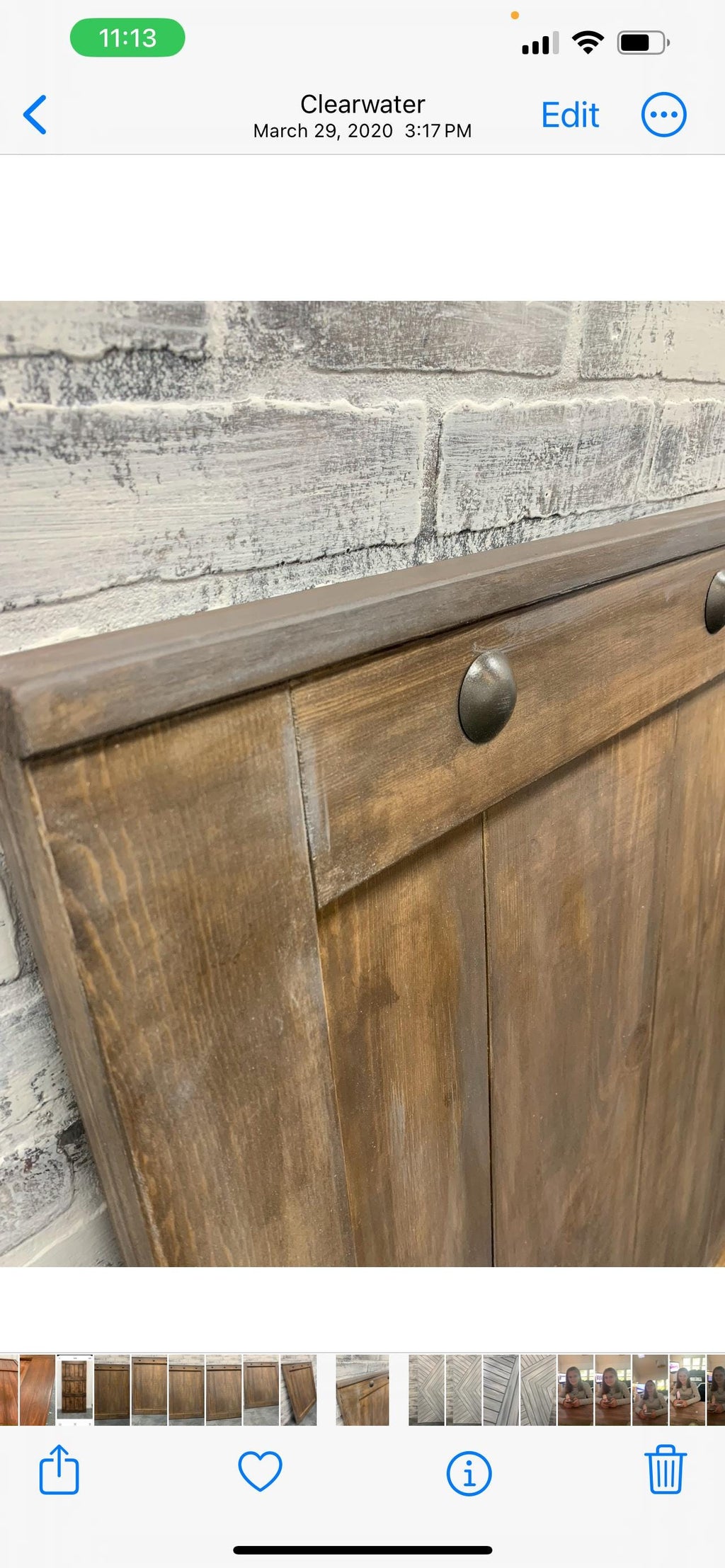 Custom Barn Door Baby Gate with Clavo Nail Design