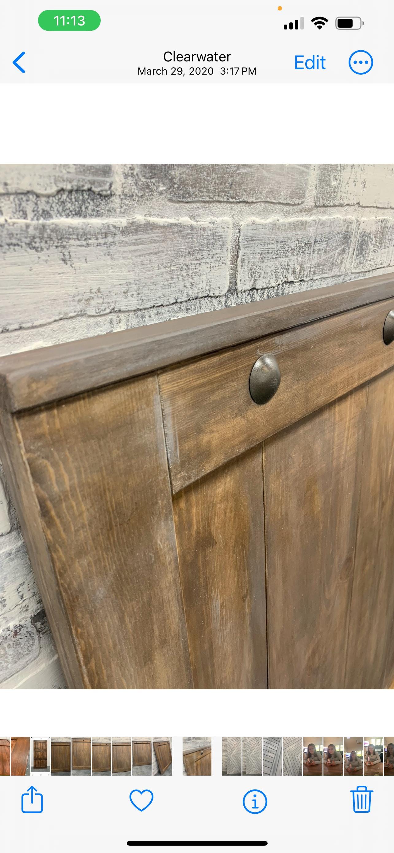 Custom Barn Door Baby Gate with Clavo Nail Design