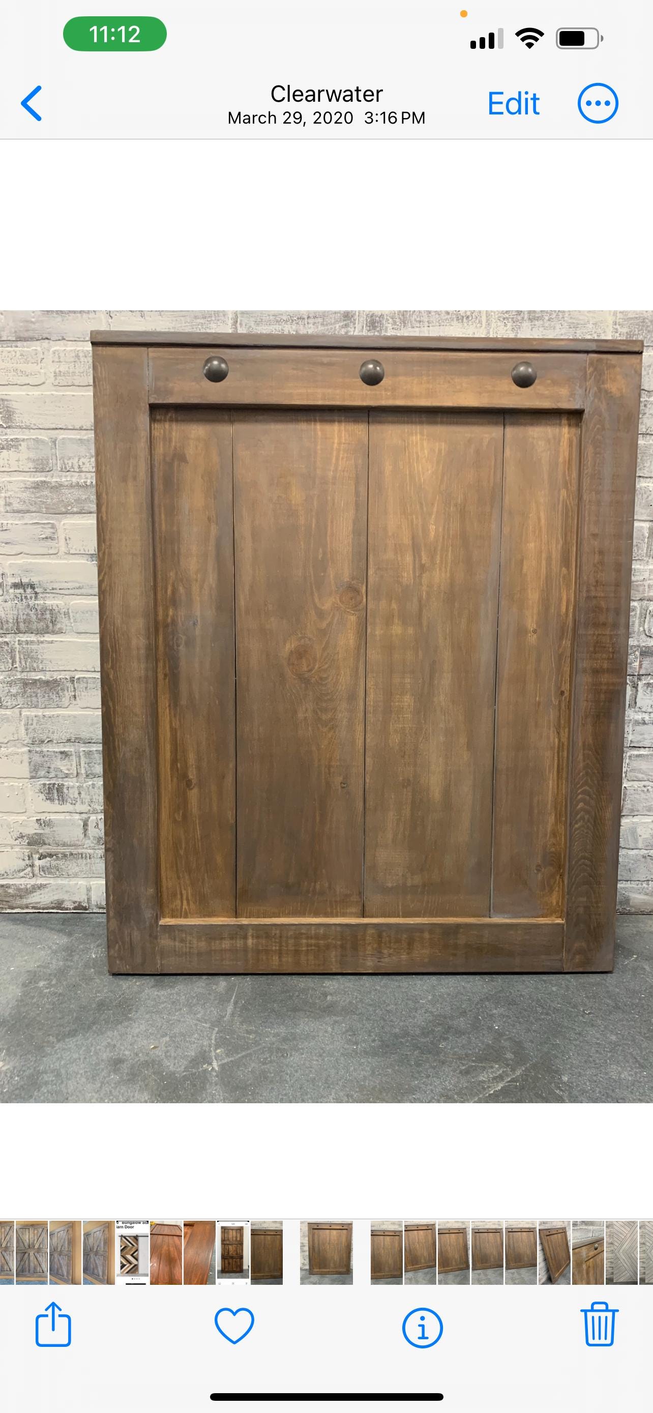 Custom Barn Door Baby Gate with Clavo Nail Design