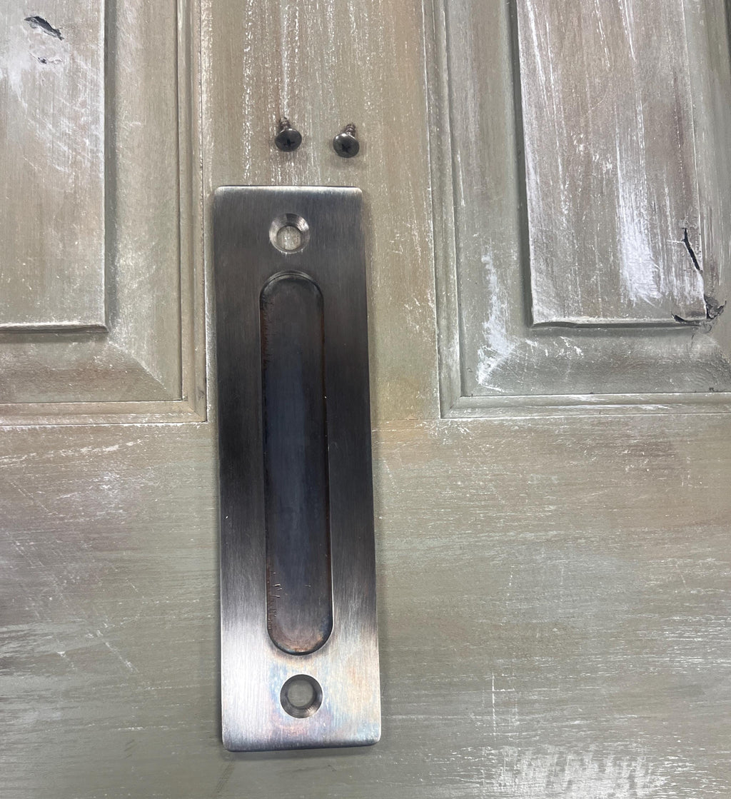 Flush Stainless Steel Barn Door Handle Pull