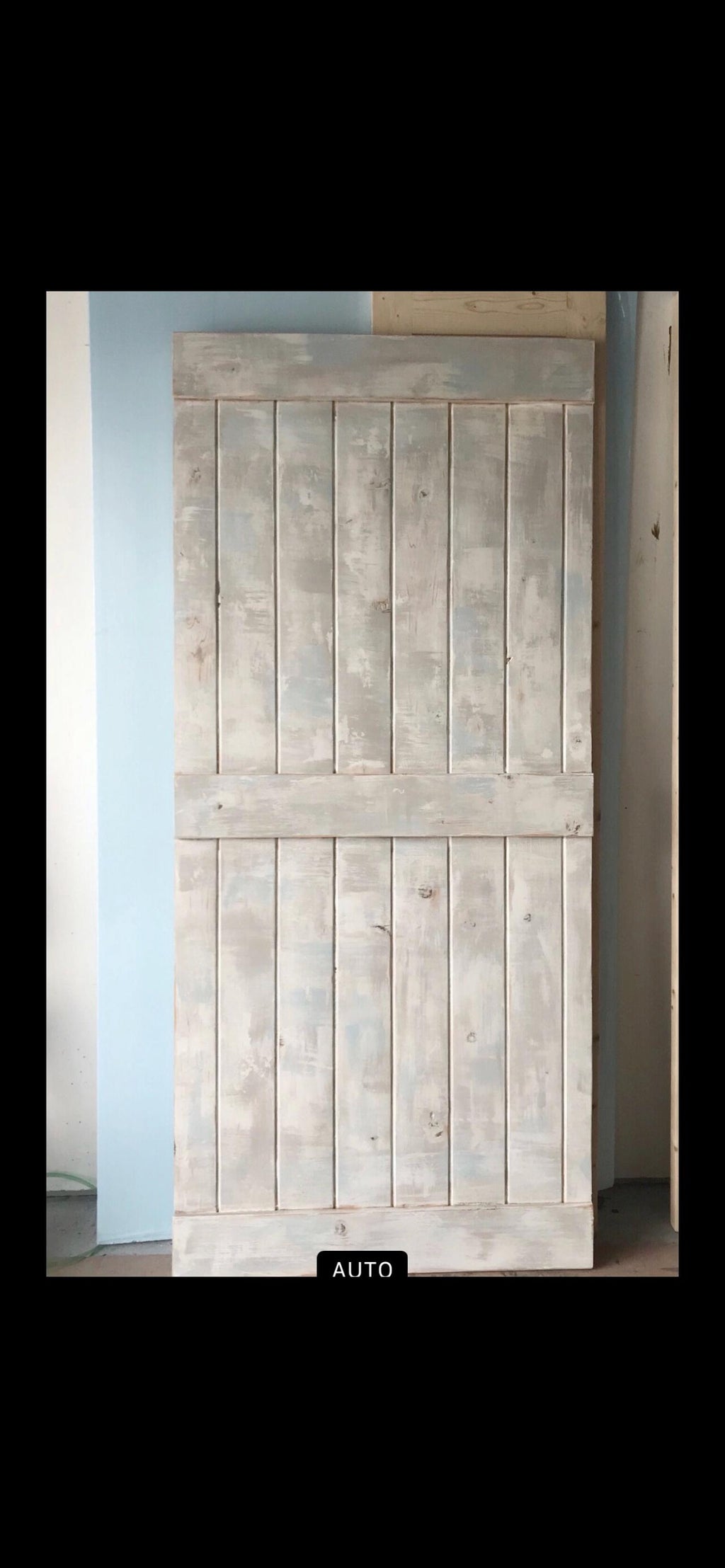 Coastal Farmhouse Plank Custom Barn Door