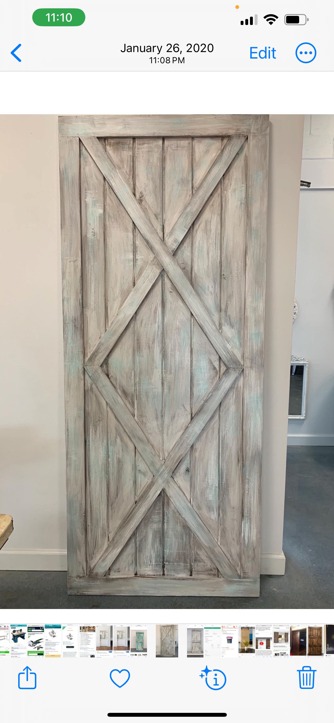 Coastal Farmhouse Plank Custom Barn Door