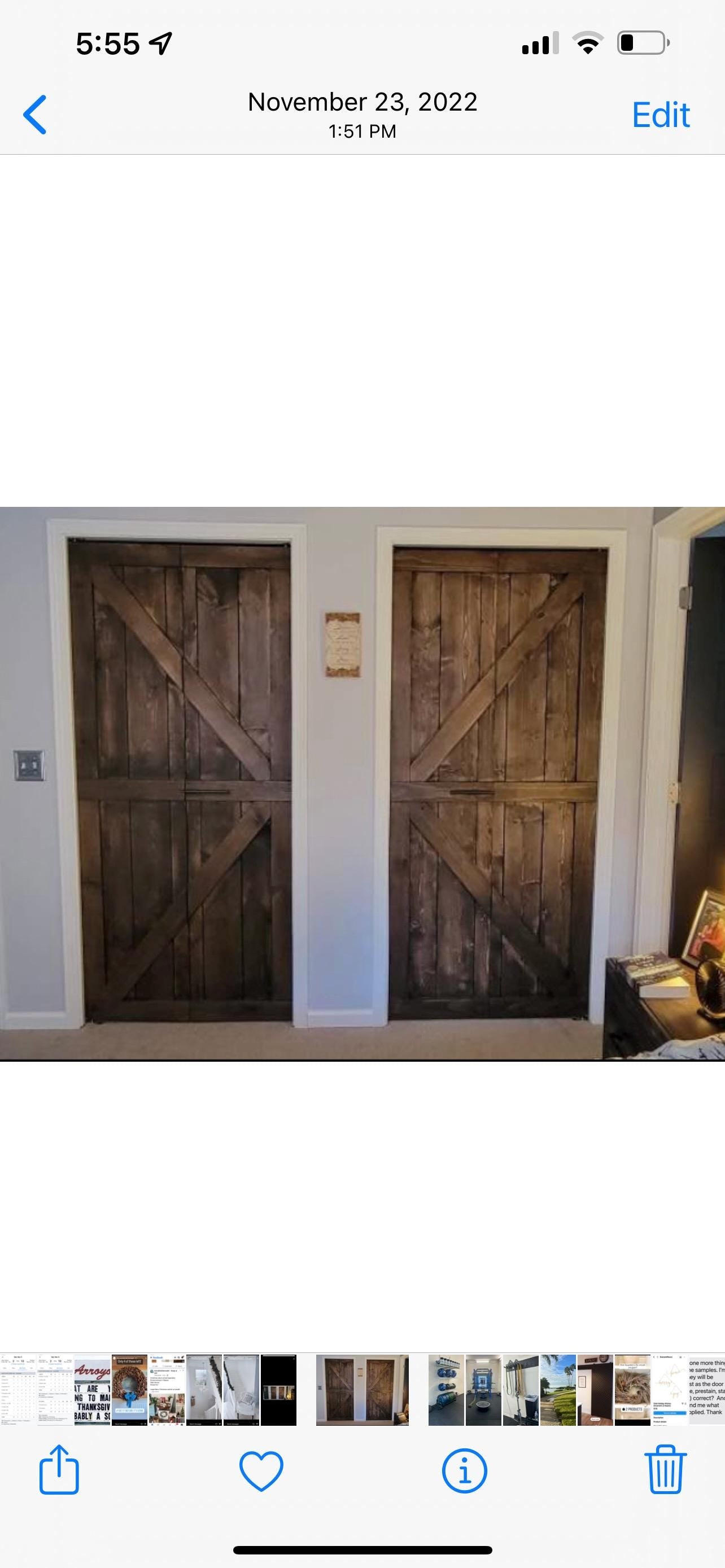 Custom Bi-Fold Barn Door, Pantry Door