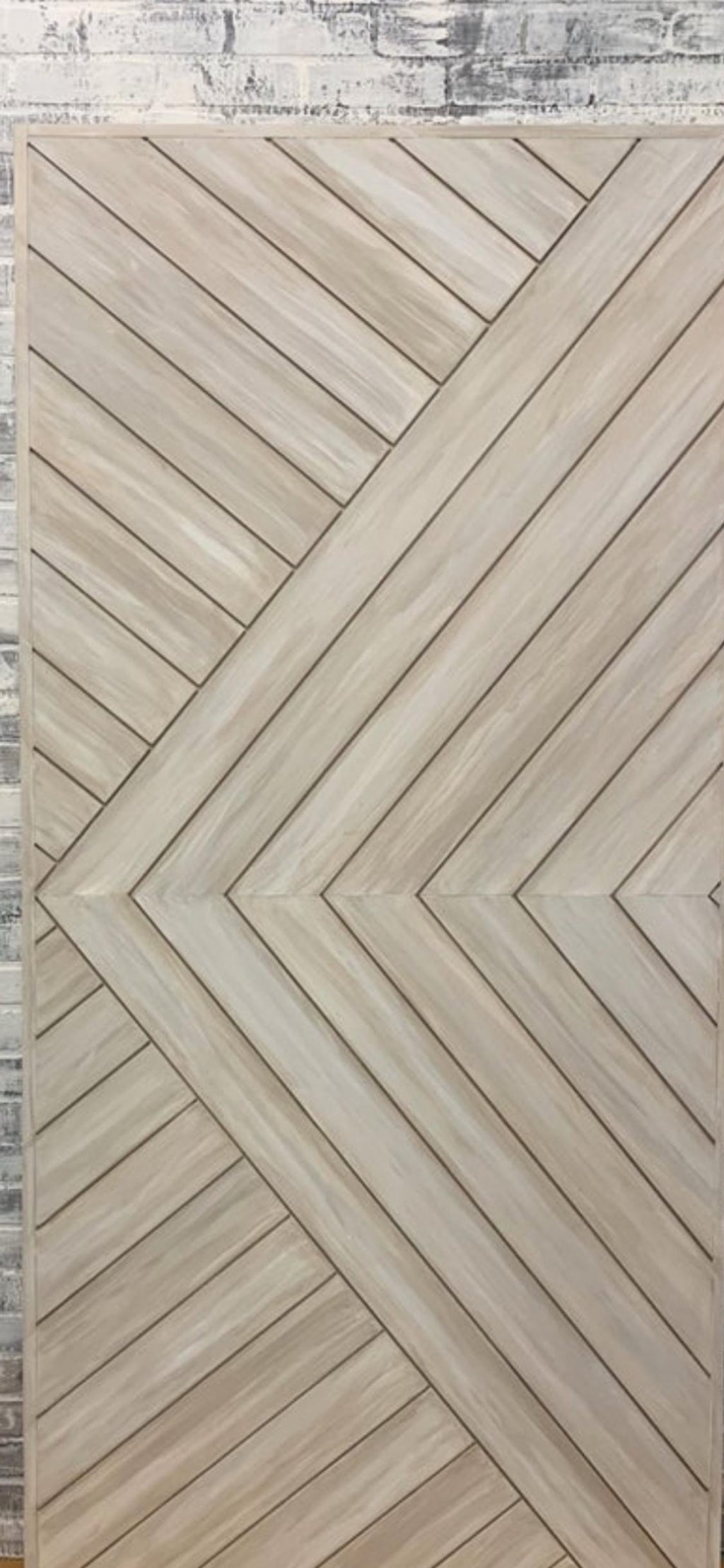 Custom Chevron Barn Door: Modern Farmhouse Style