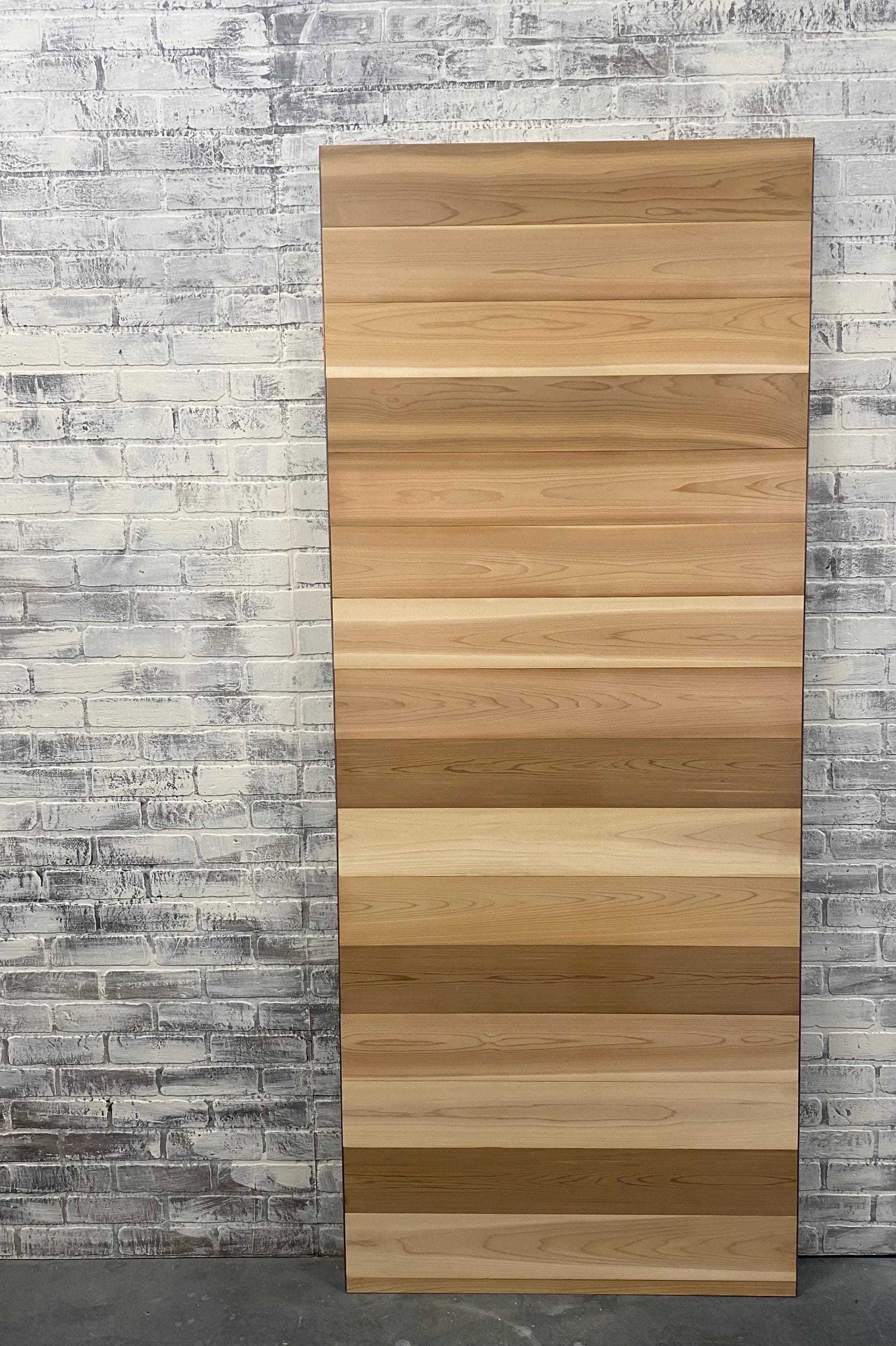 Rustic Cedar Horizontal Plank Sliding Barn Door