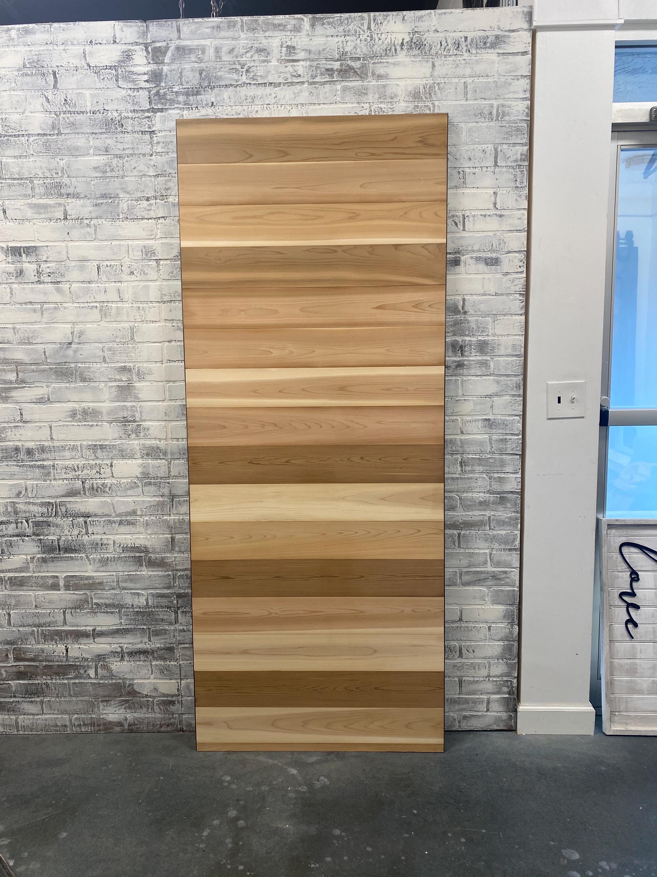 Rustic Cedar Horizontal Plank Sliding Barn Door