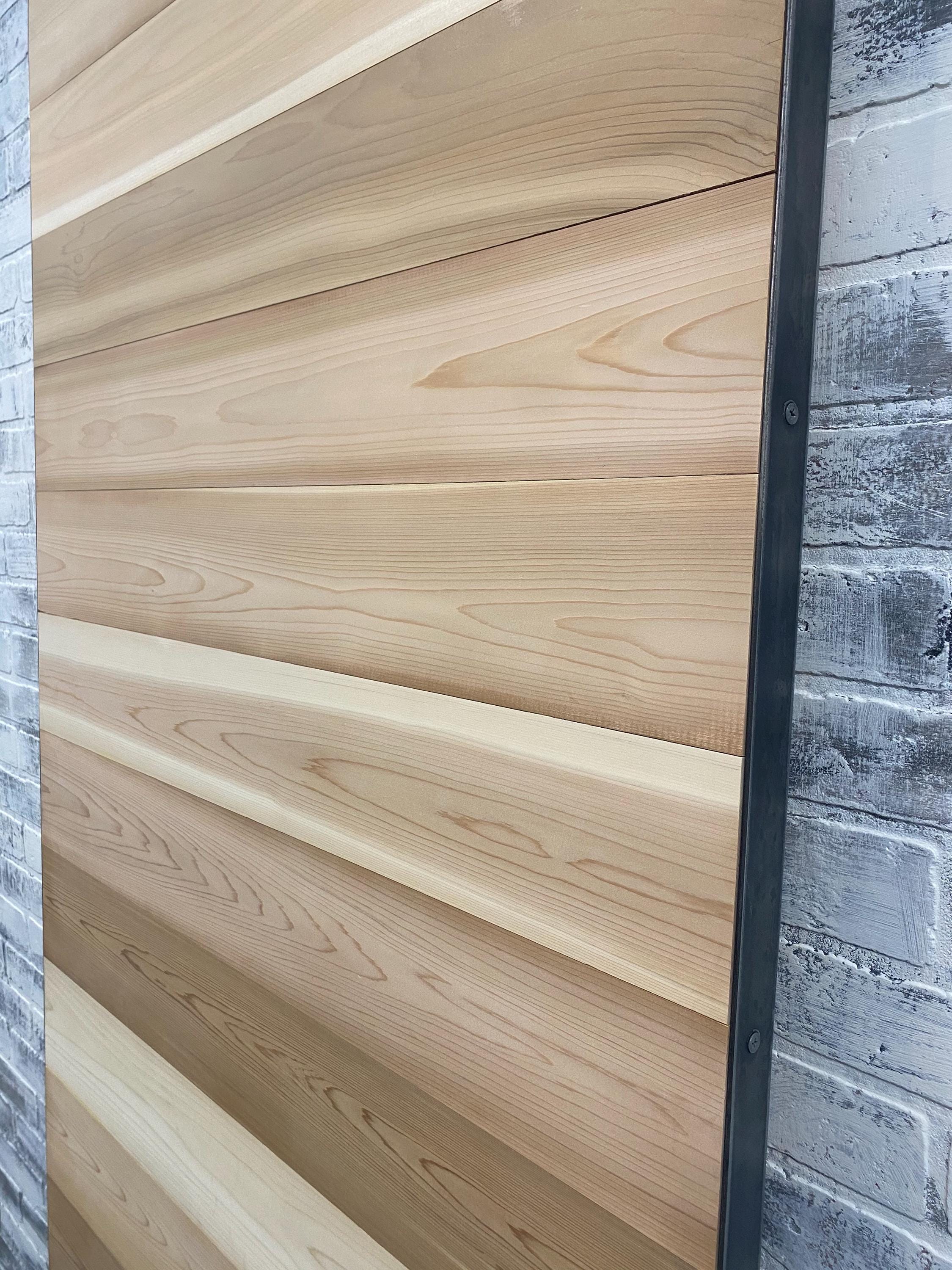 Rustic Cedar Horizontal Plank Sliding Barn Door