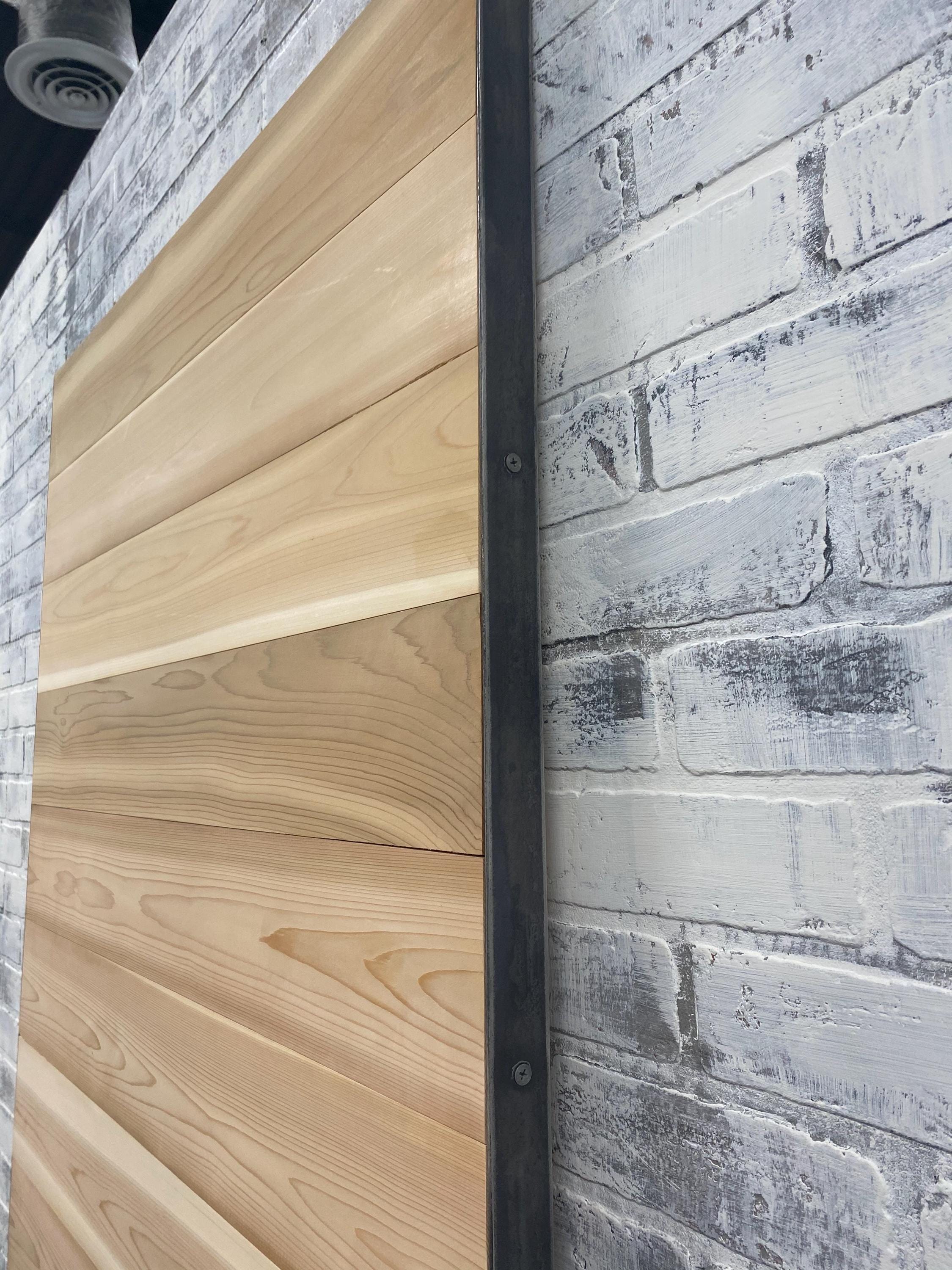 Rustic Cedar Horizontal Plank Sliding Barn Door