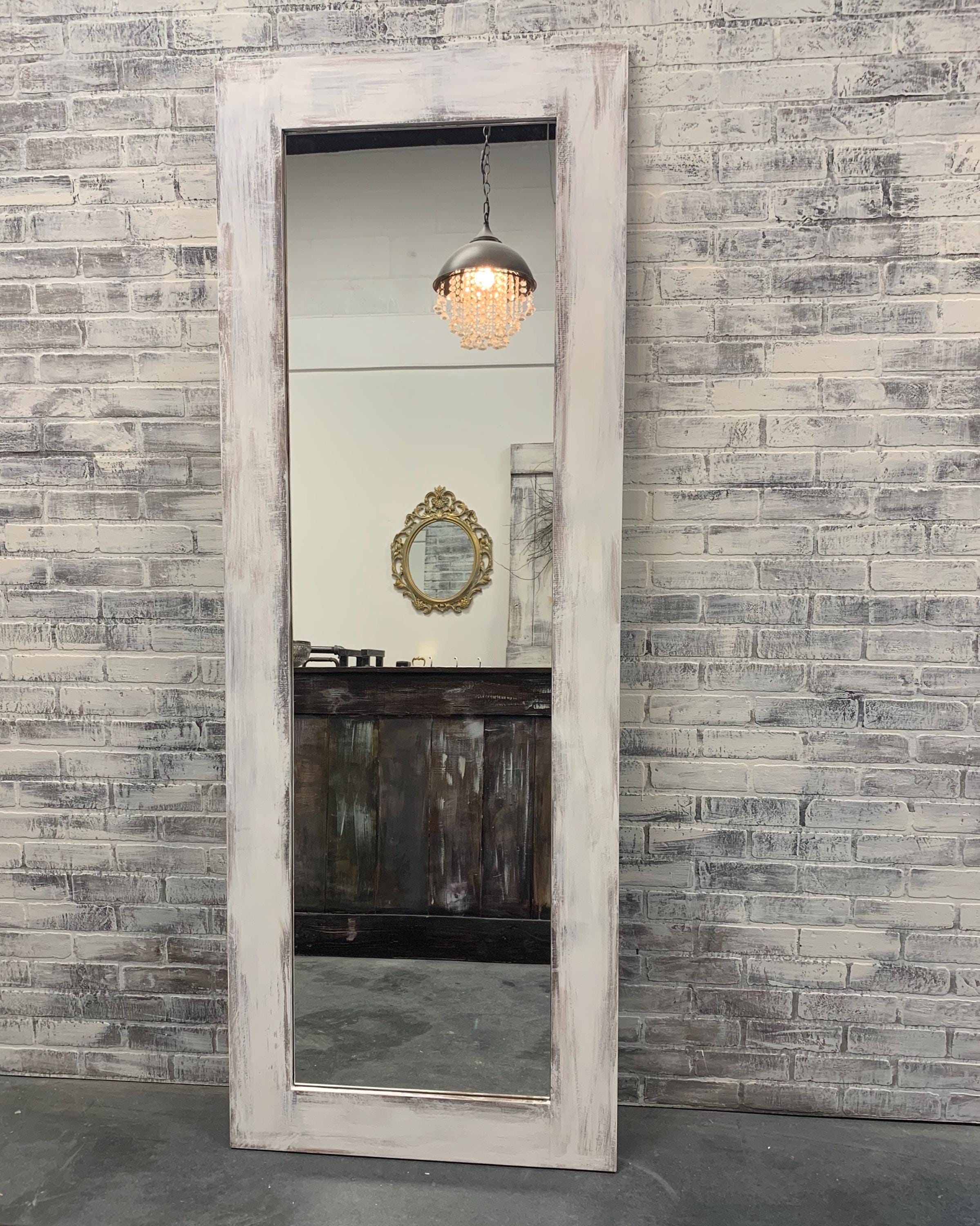 Shabby Chic Mirrored Sliding Barn Door