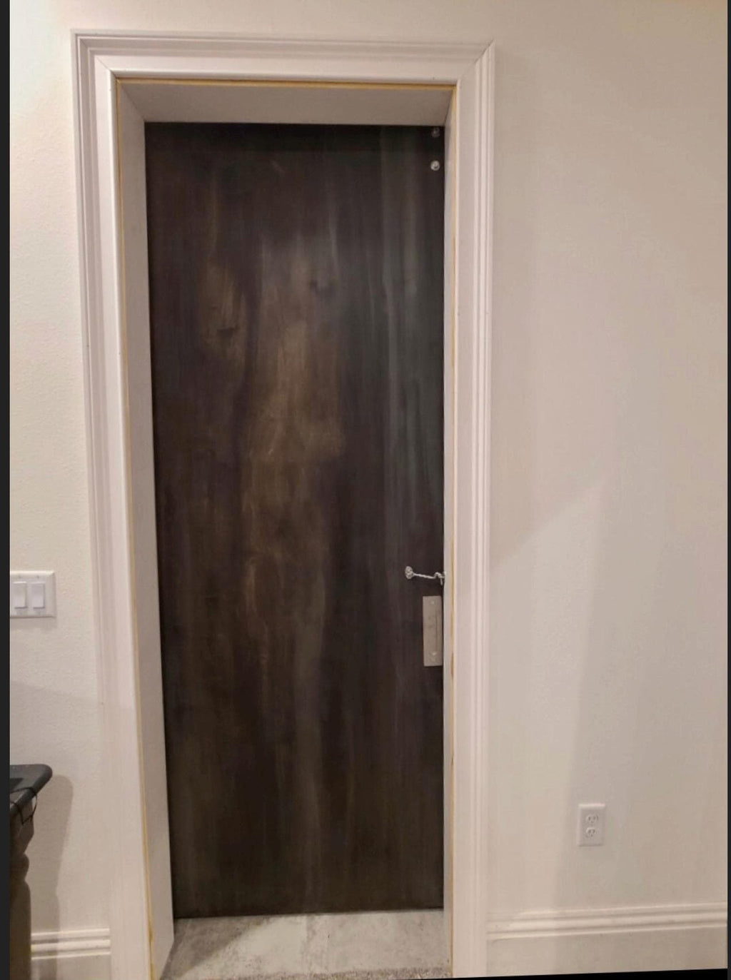 Chevron Barn Door, Modern Aztec Design, Custom Stain Finish