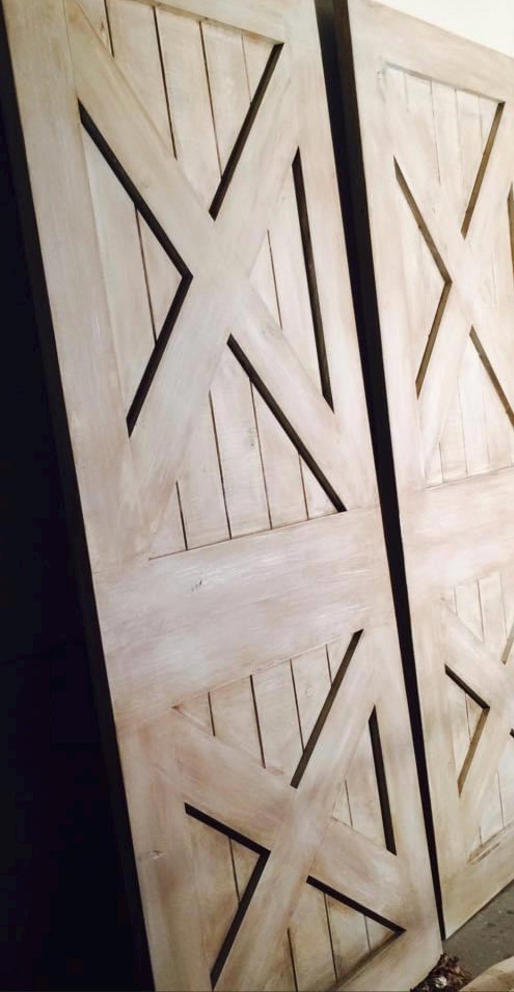 Custom Double X Barn Door