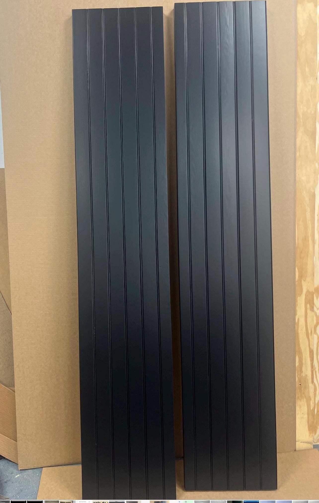 Custom Matte Black Bi-Fold Barn Door, X Design