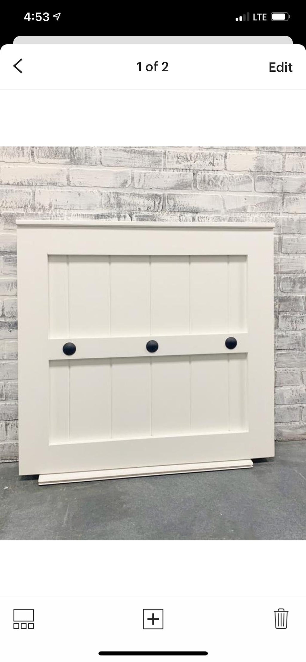 White Barn Door Baby Gate, Industrial Steel Hardware, Custom Sized
