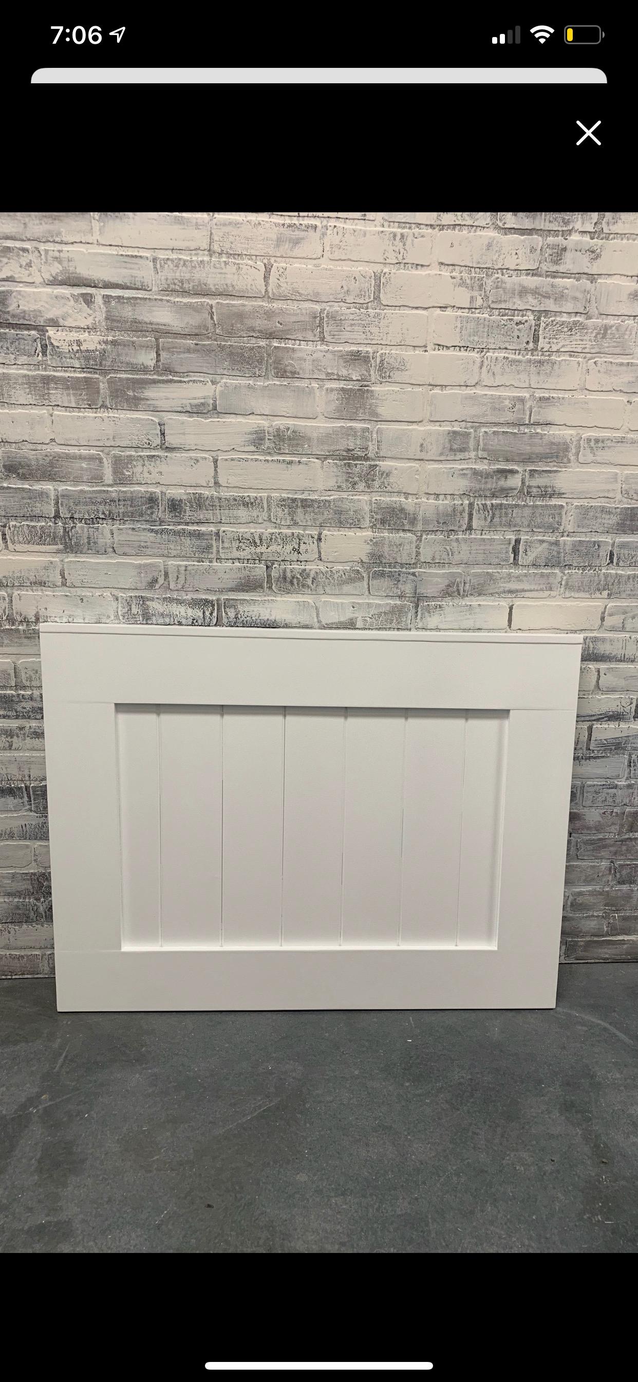 White Barn Door Baby Gate, Industrial Steel Hardware, Custom Sized