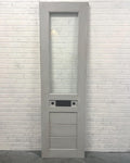 Custom Solid Wood Glass Pantry Door, Antique Design
