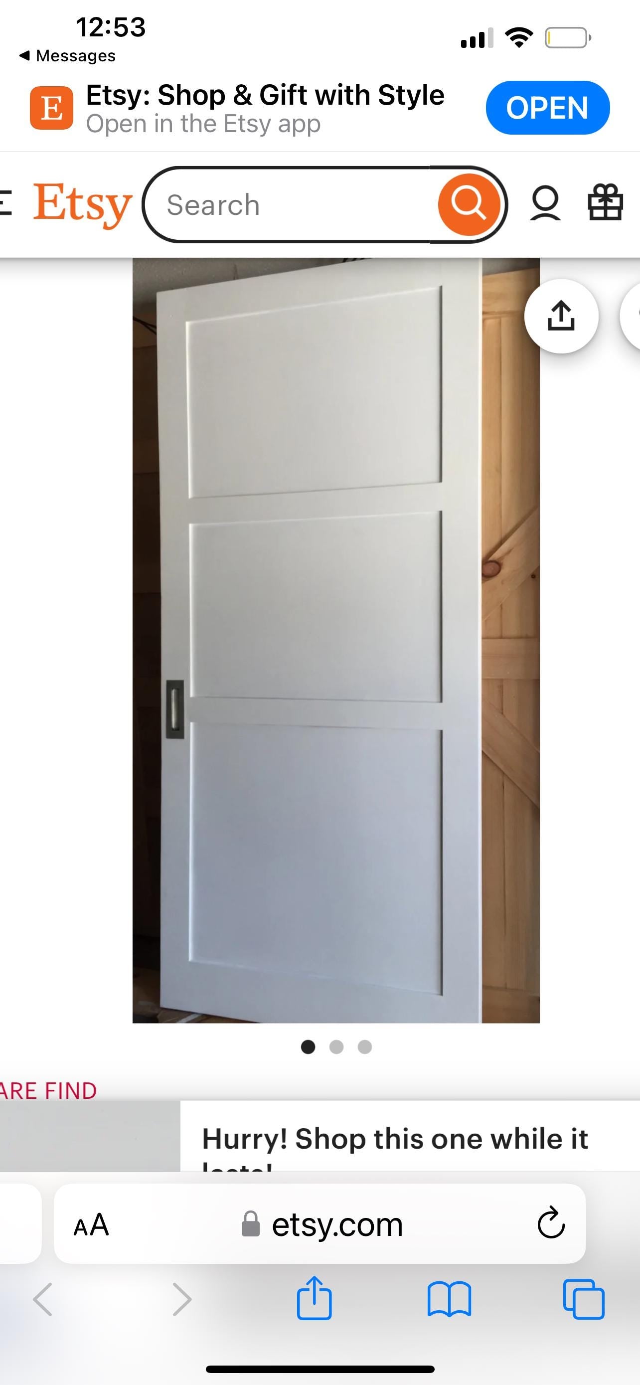 Custom Three Panel Sliding Barn Door