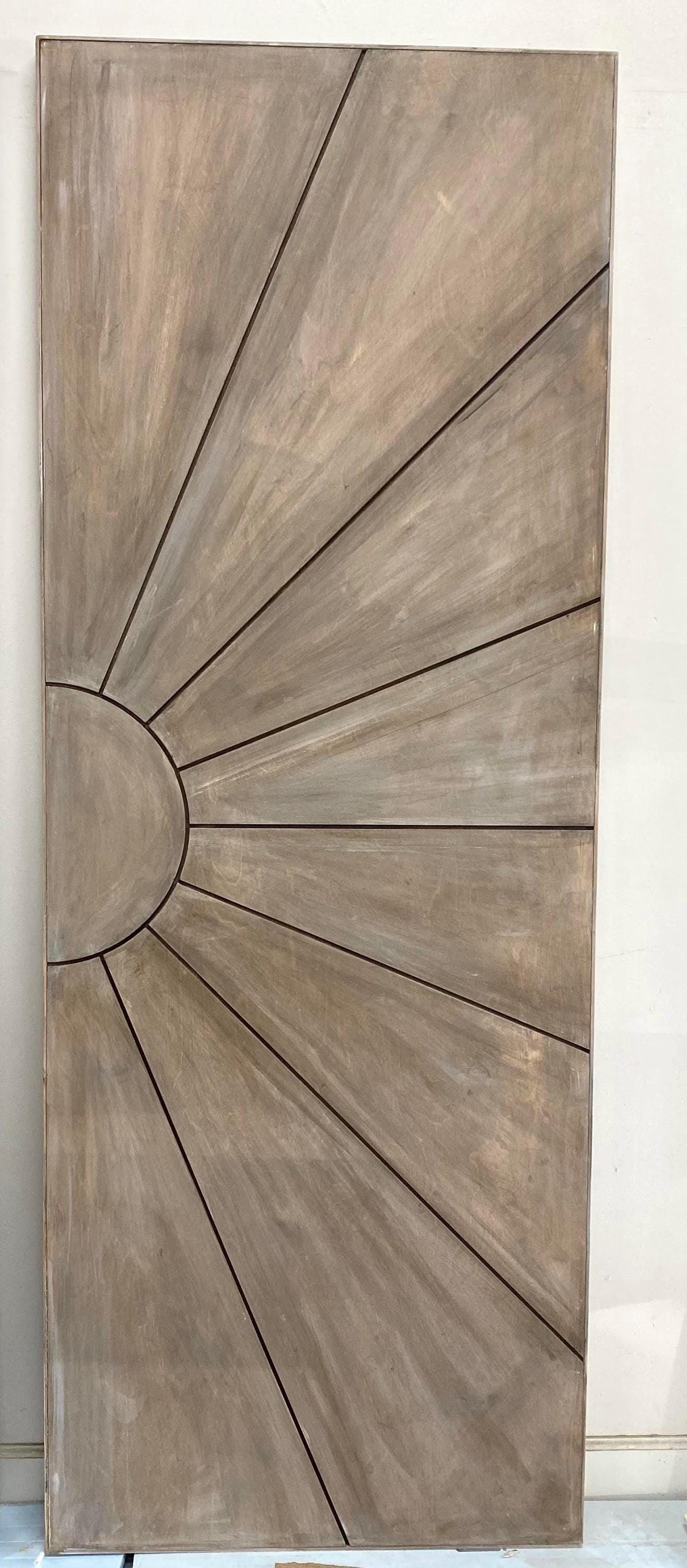 Sun Design Barn Door, Modern Wood Door