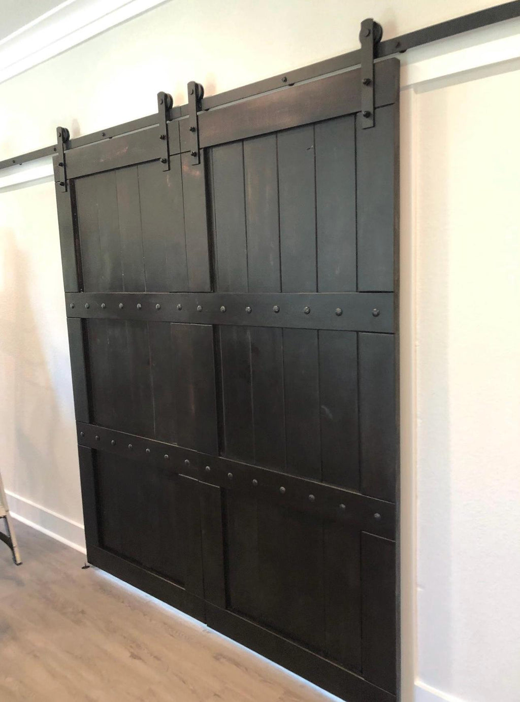 Custom Three Panel Clavo Barn Door