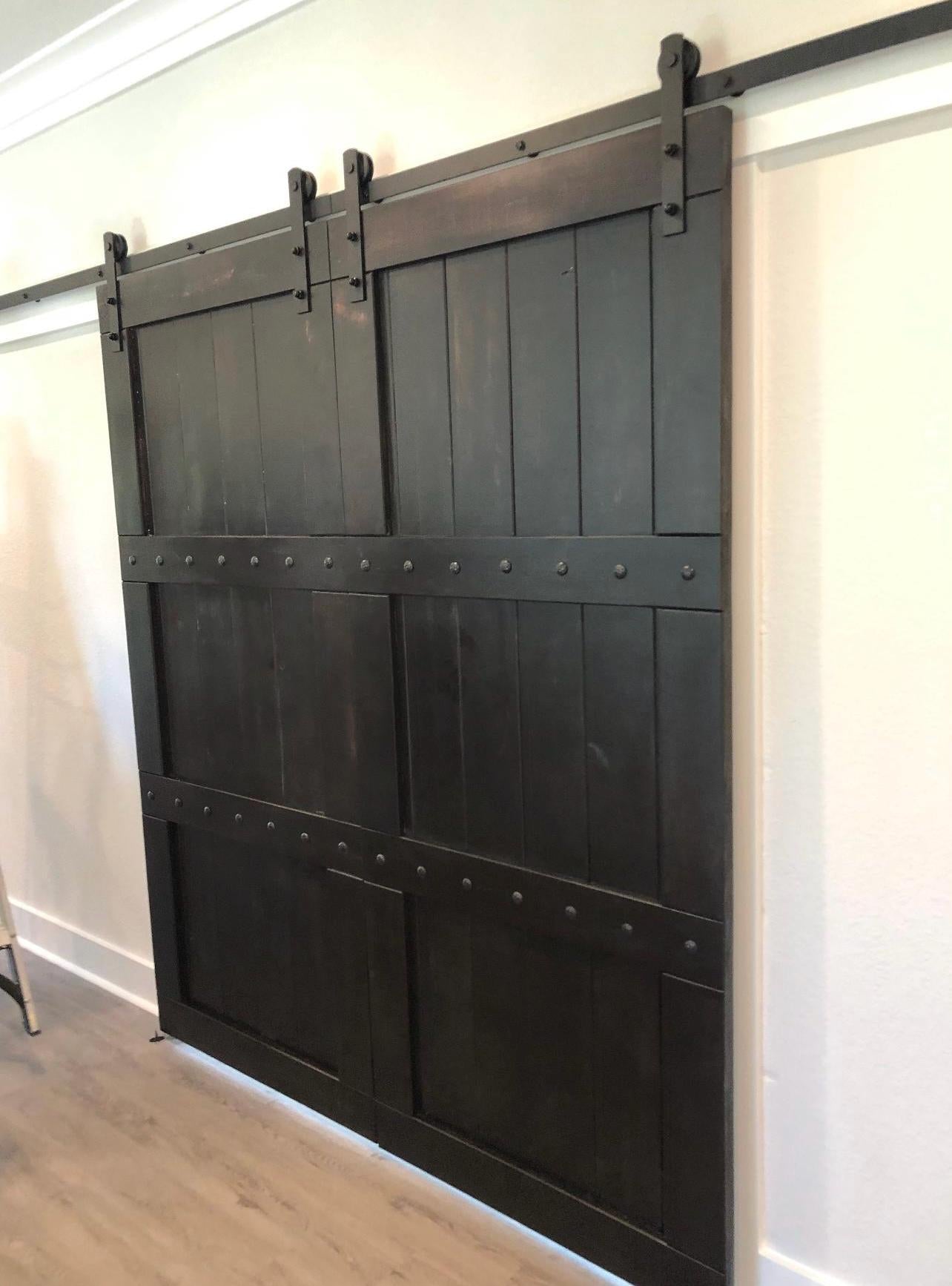 Custom Three Panel Clavo Barn Door