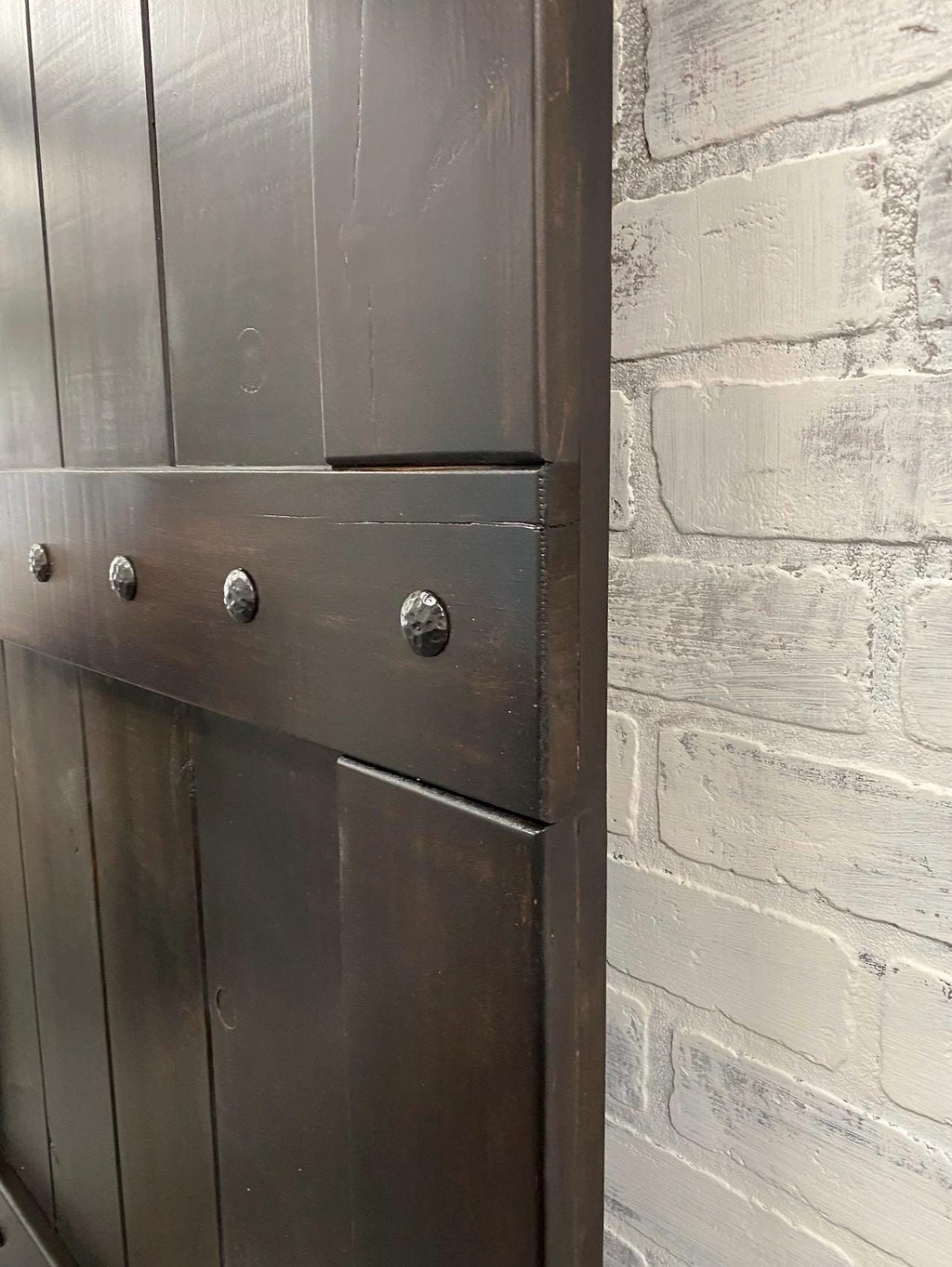Custom Three Panel Clavo Barn Door