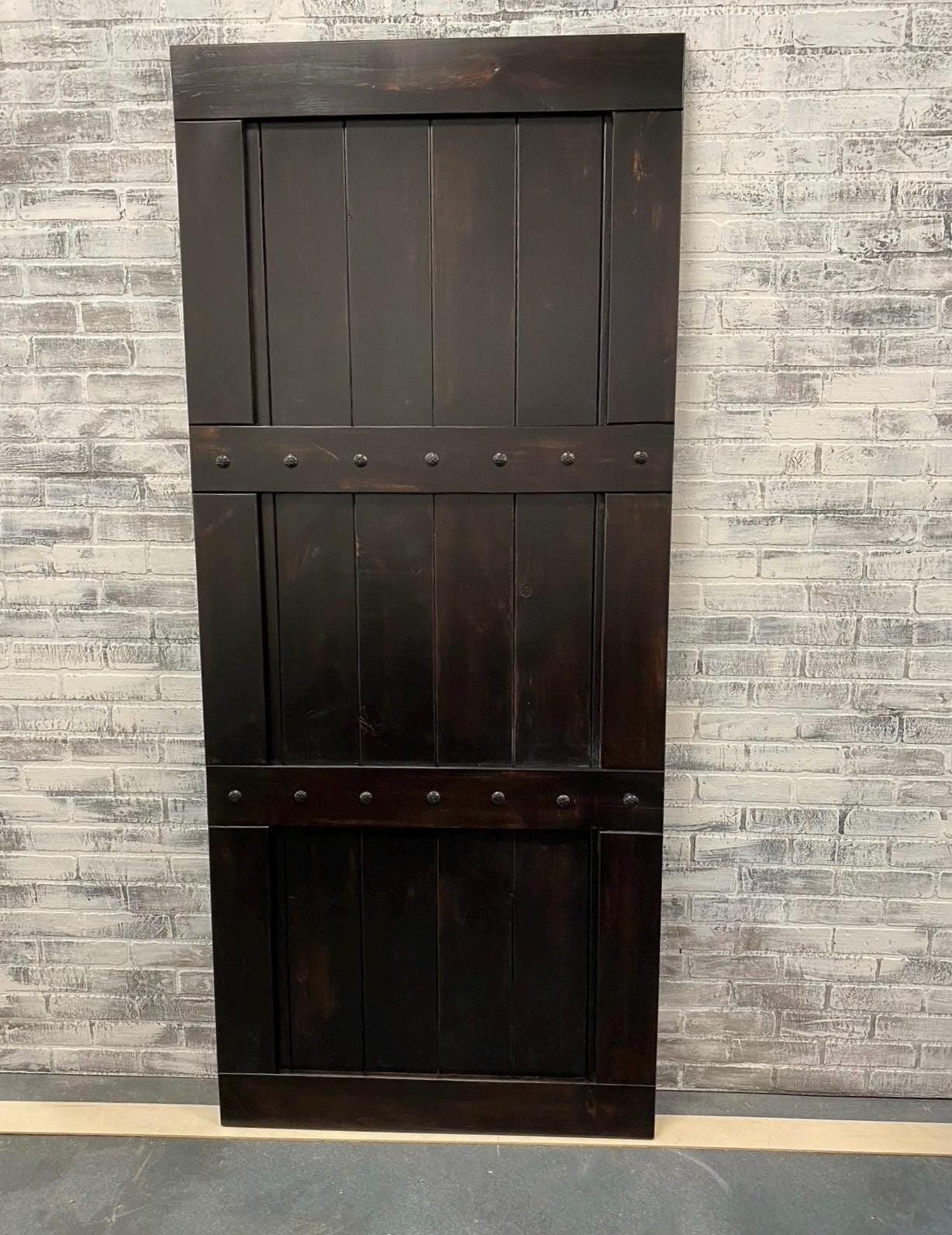 Custom Three Panel Clavo Barn Door