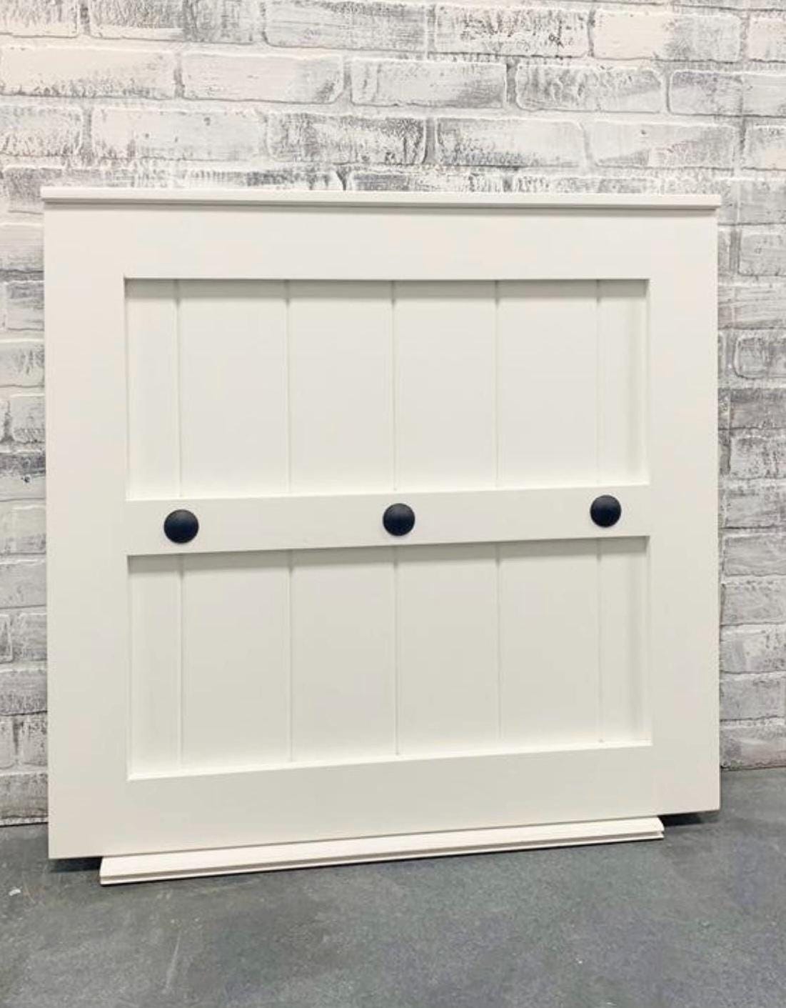 Custom Farmhouse Plank Barn Door with Clavos