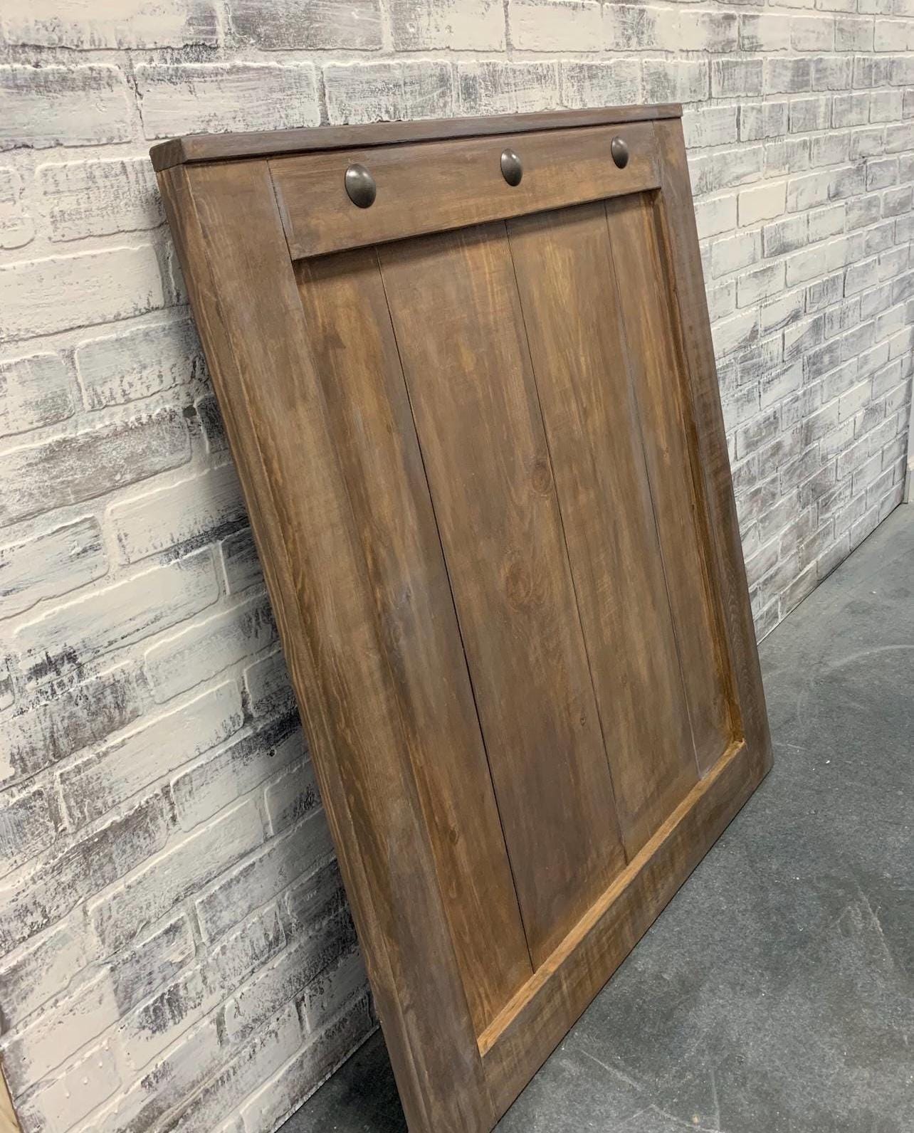 Custom Barn Door Baby Gate with Clavo Nail Design