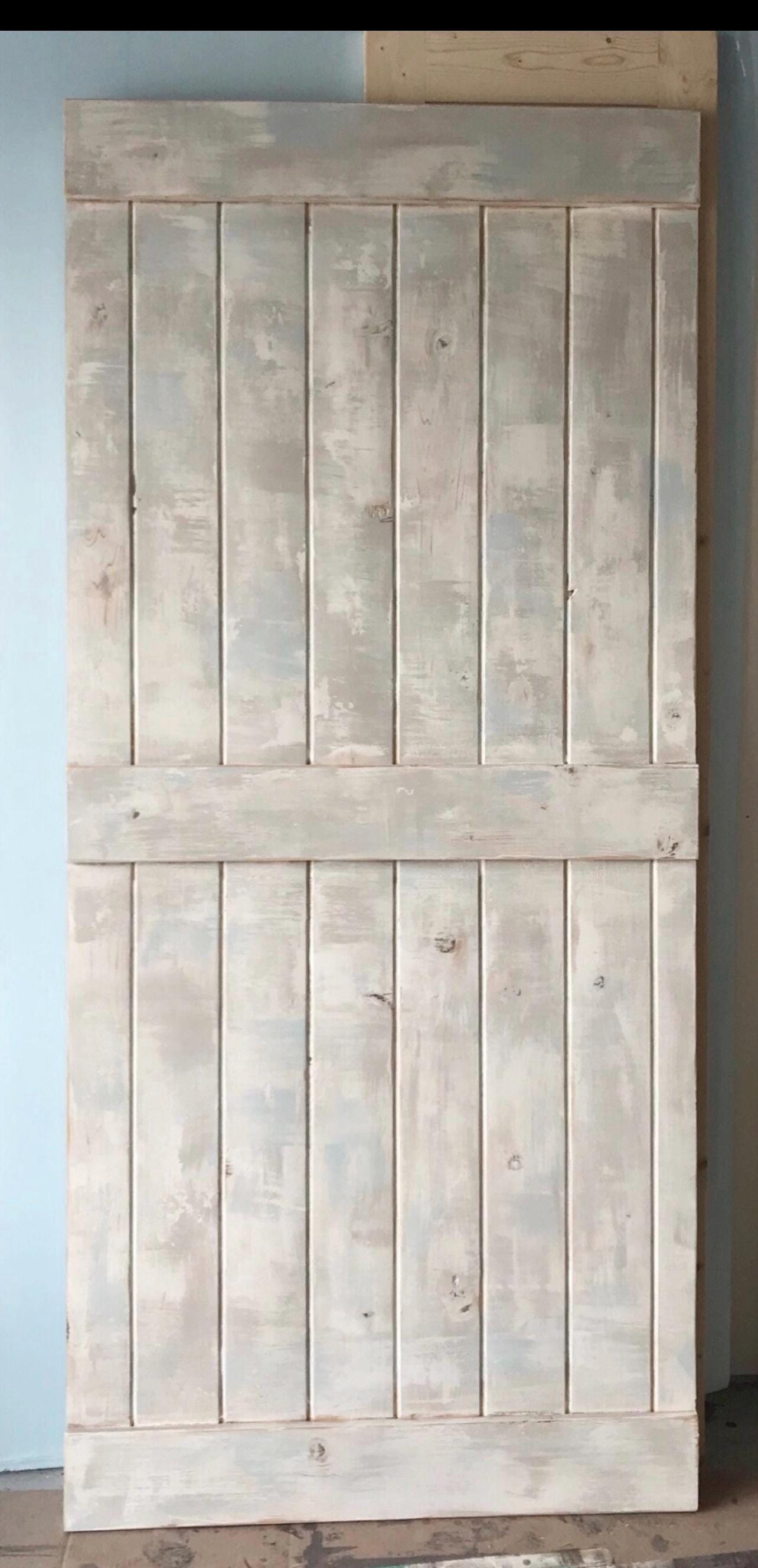 Coastal Farmhouse Plank Custom Barn Door