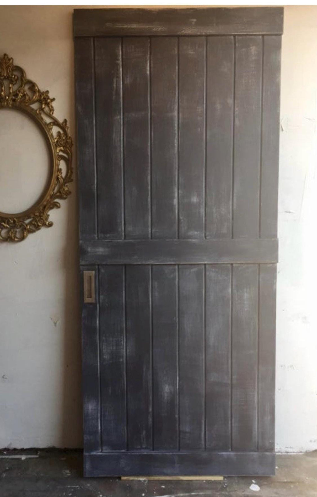 Coastal Farmhouse Plank Custom Barn Door