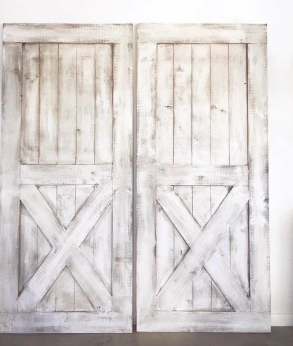 Custom 'Bottom X' Shabby Chic Coastal Barn Door
