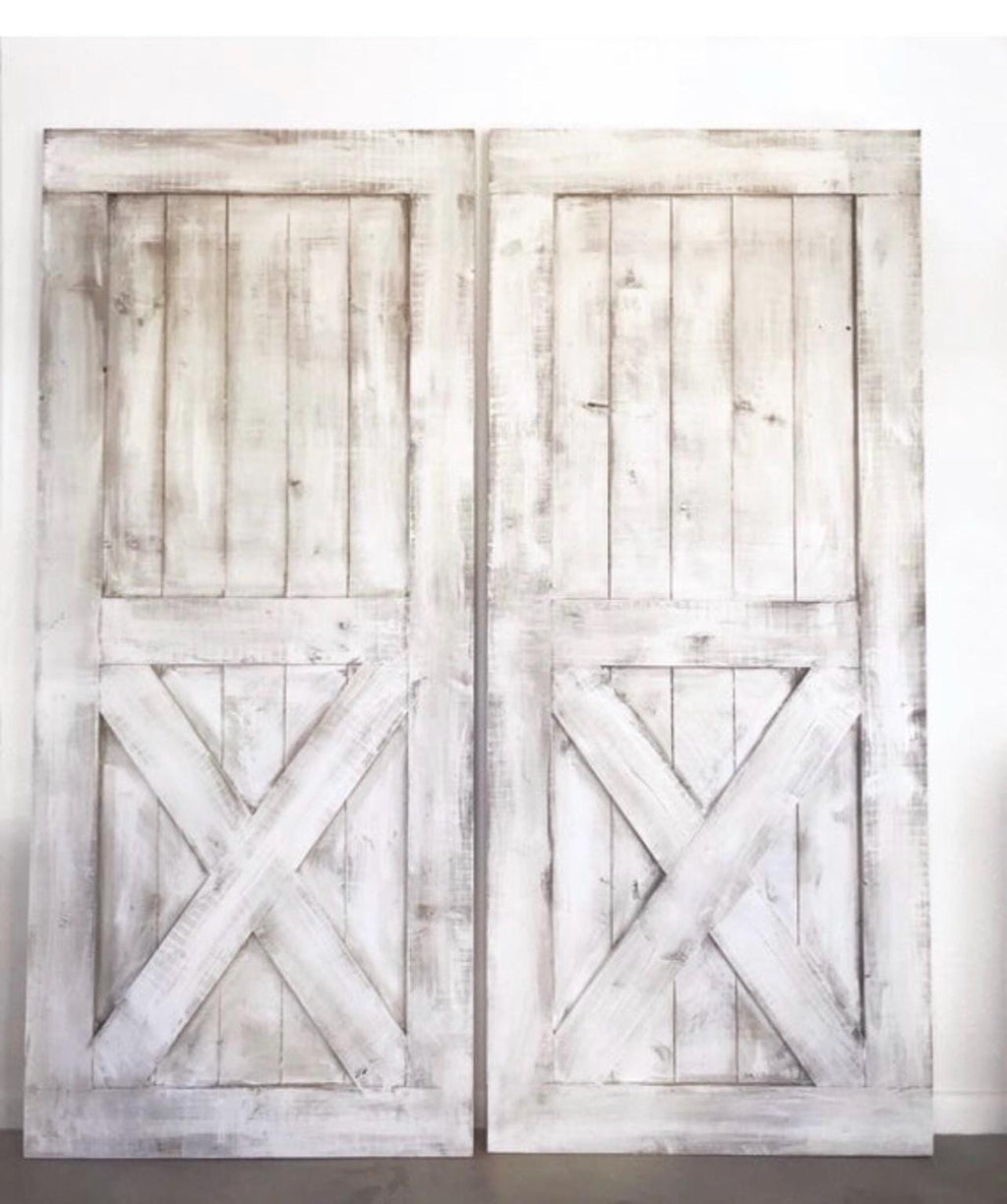 Custom Bottom X Sliding Barn Door