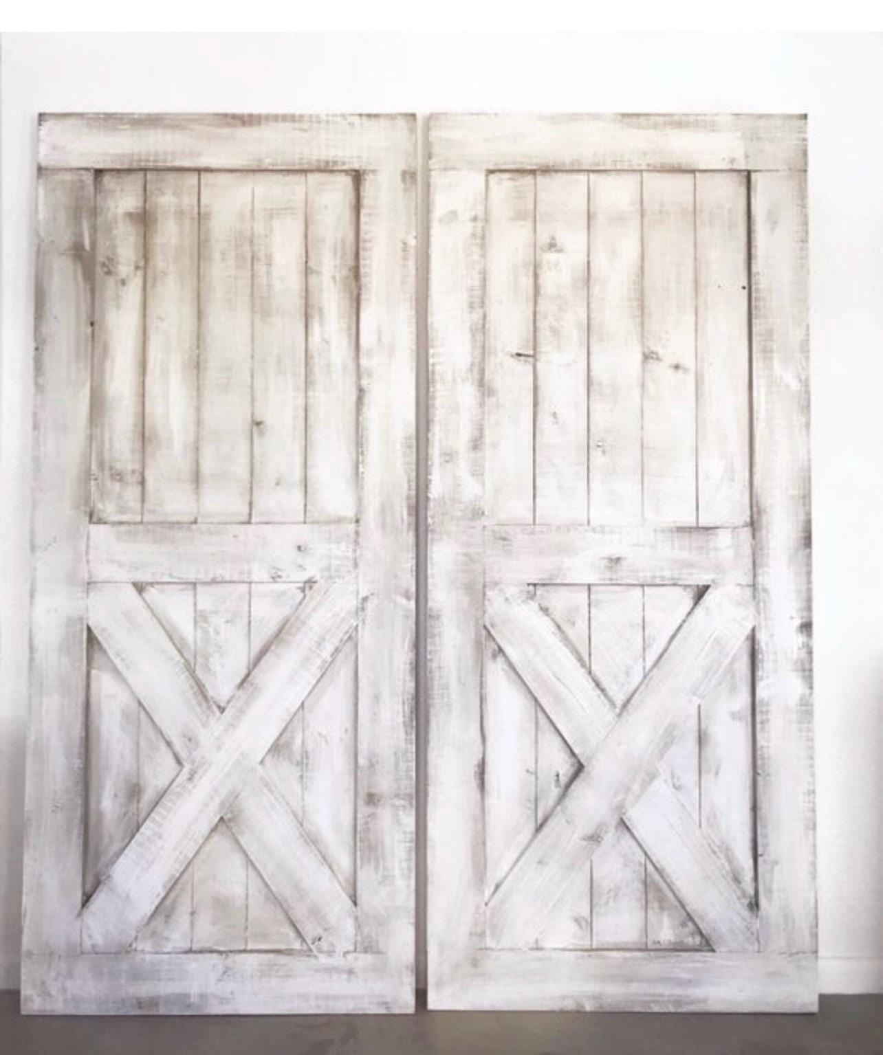 Custom Bottom X Sliding Barn Door