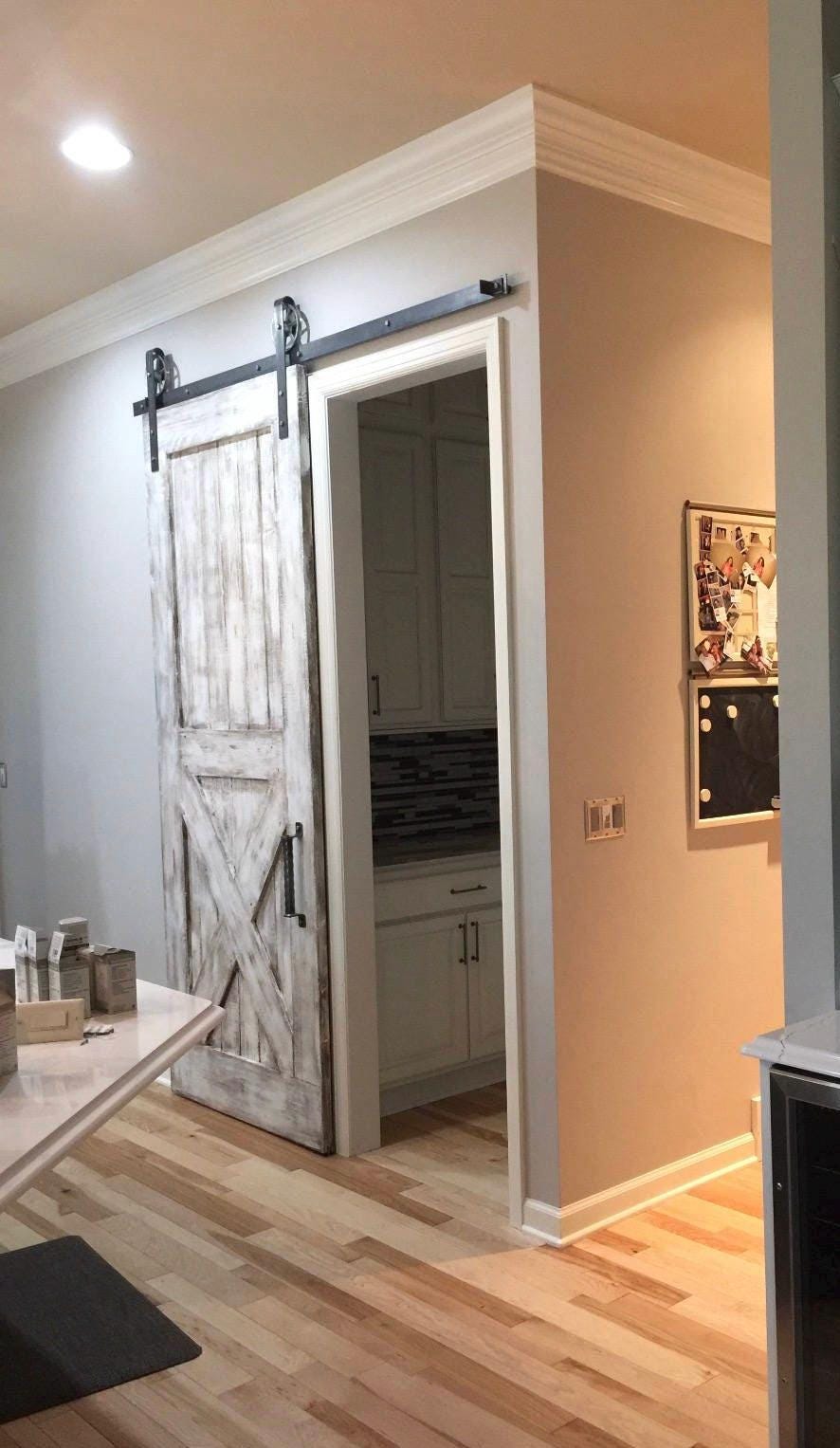 Custom Bottom X Sliding Barn Door