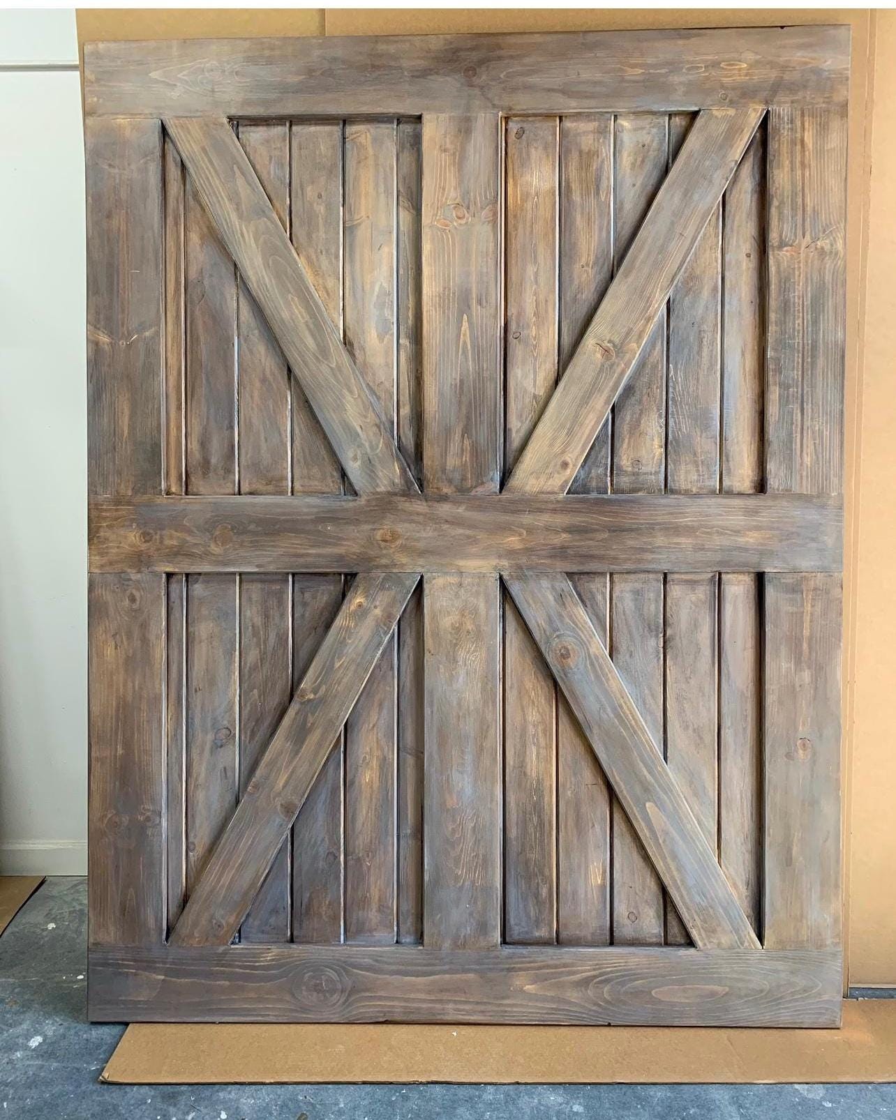 Custom British Brace Barn Door