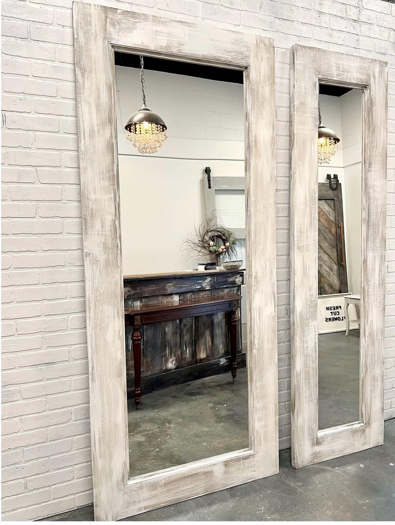 Shabby Chic Mirrored Sliding Barn Door