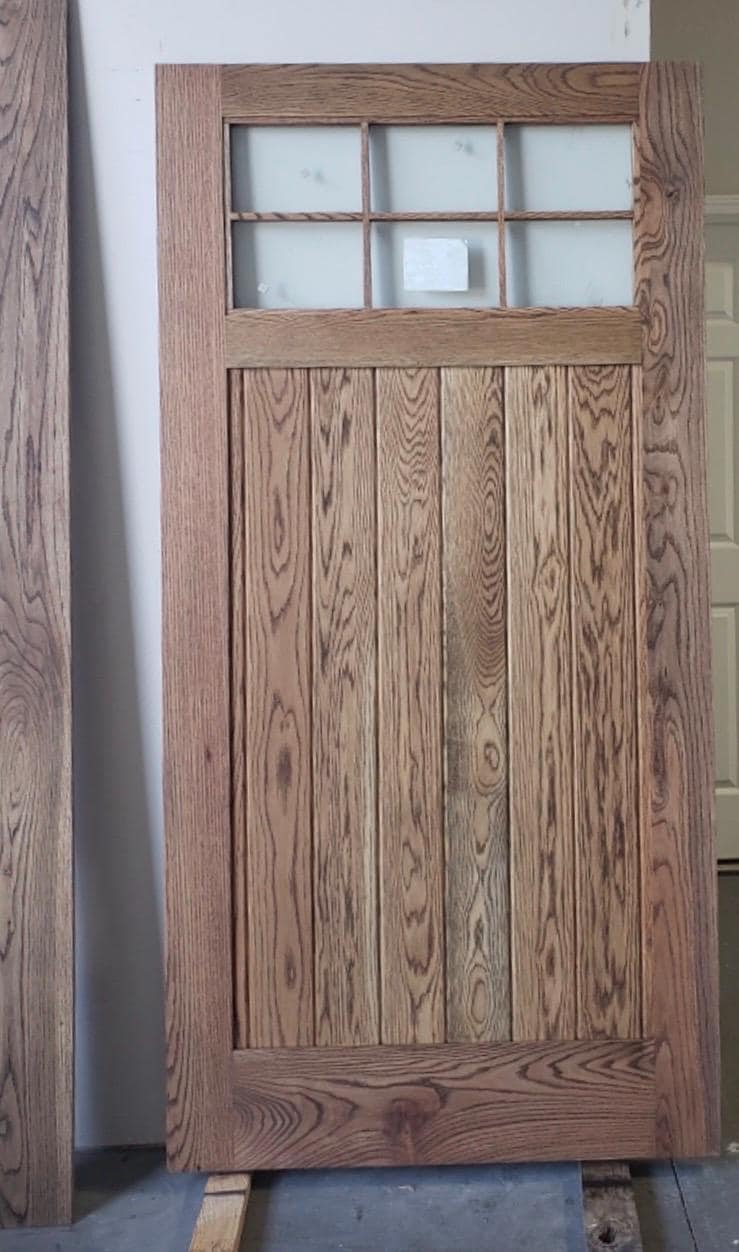 Craftsman Glass Window Door