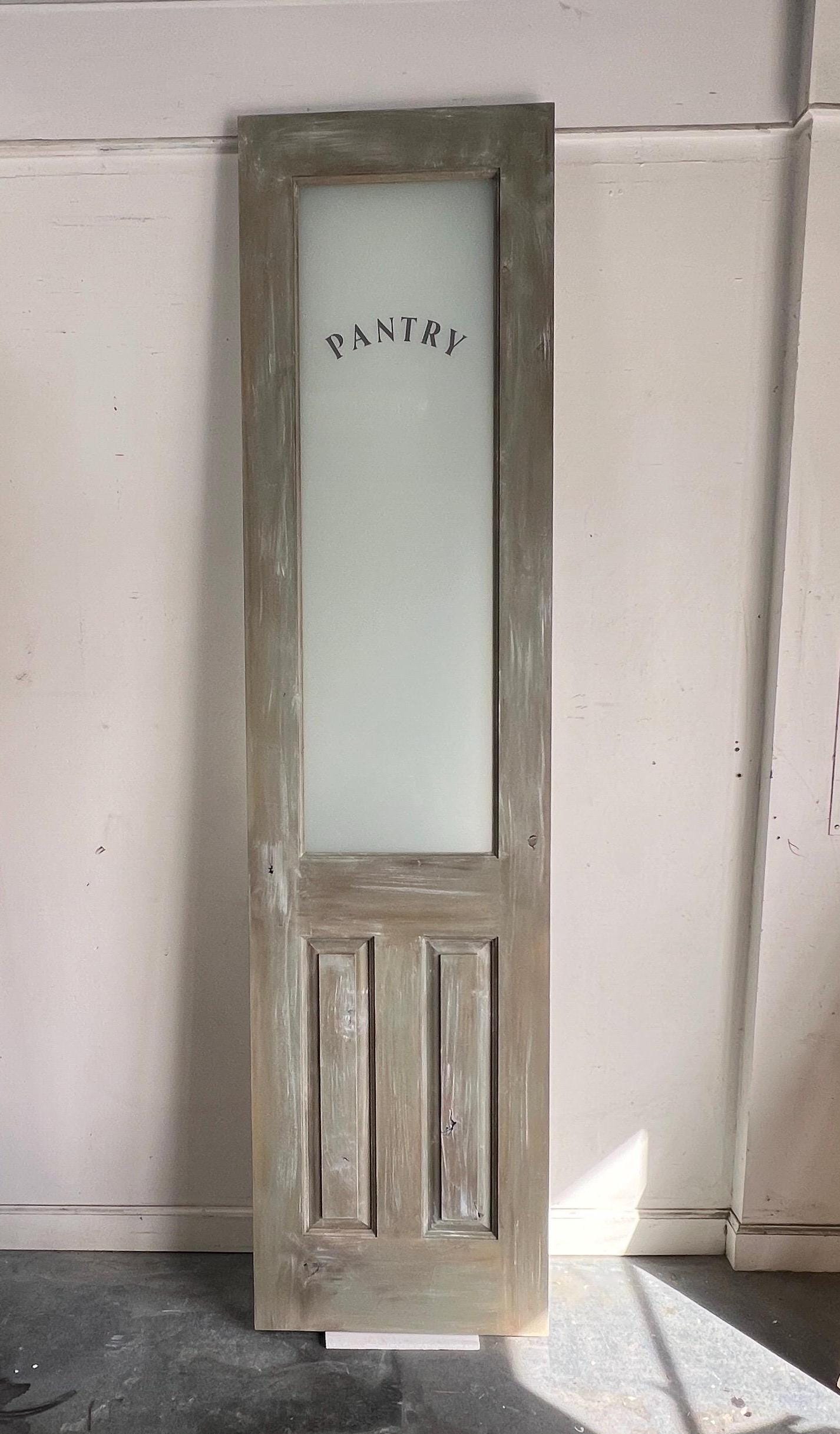 Custom Solid Wood Pantry Door, Farmhouse Style, Raised Panel