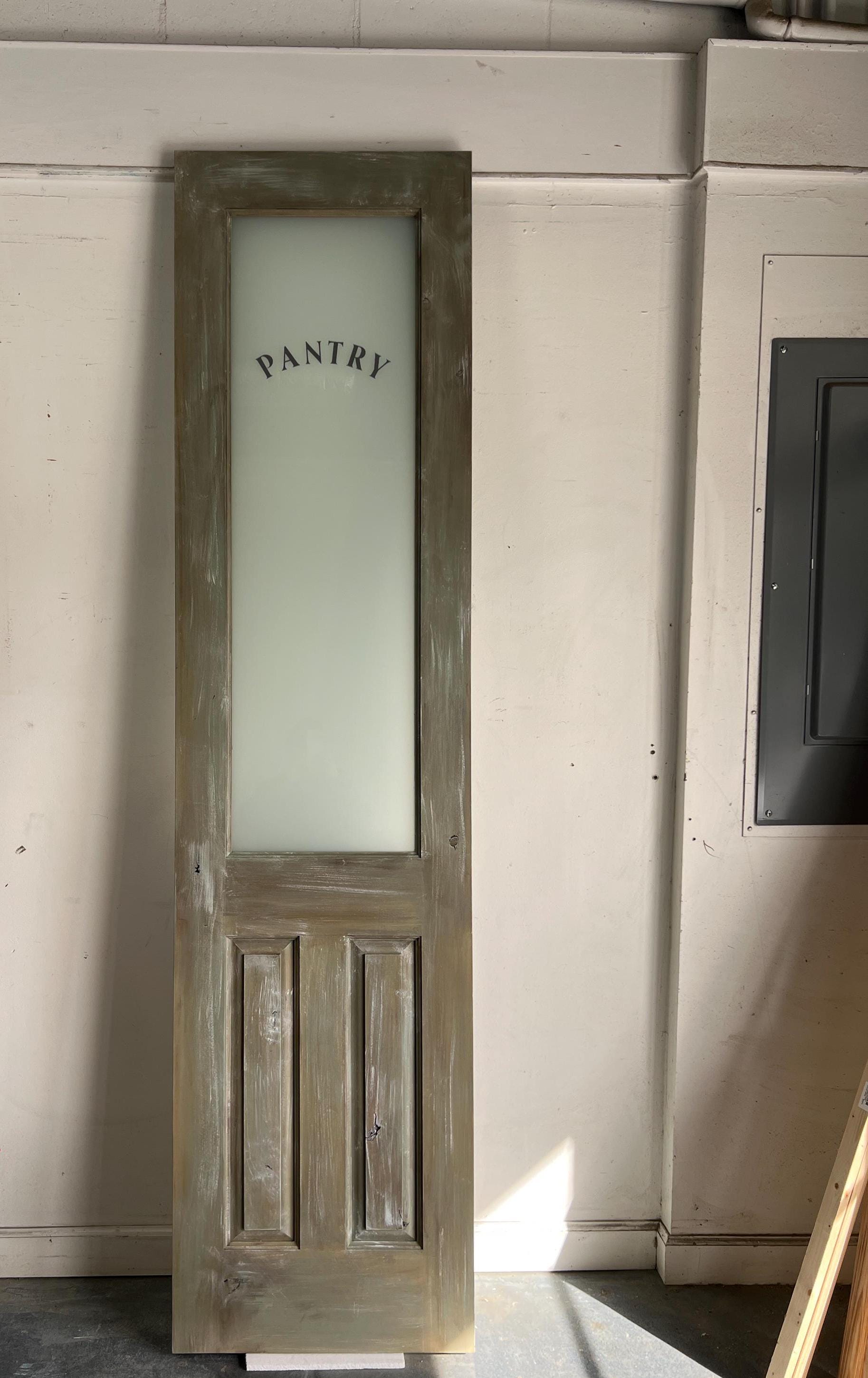 Custom Solid Wood Pantry Door, Farmhouse Style, Raised Panel