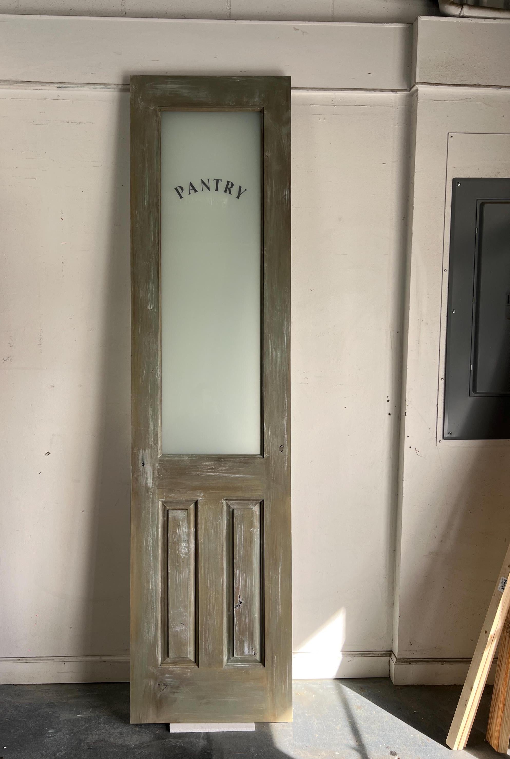 Custom Solid Wood Pantry Door, Farmhouse Style, Raised Panel