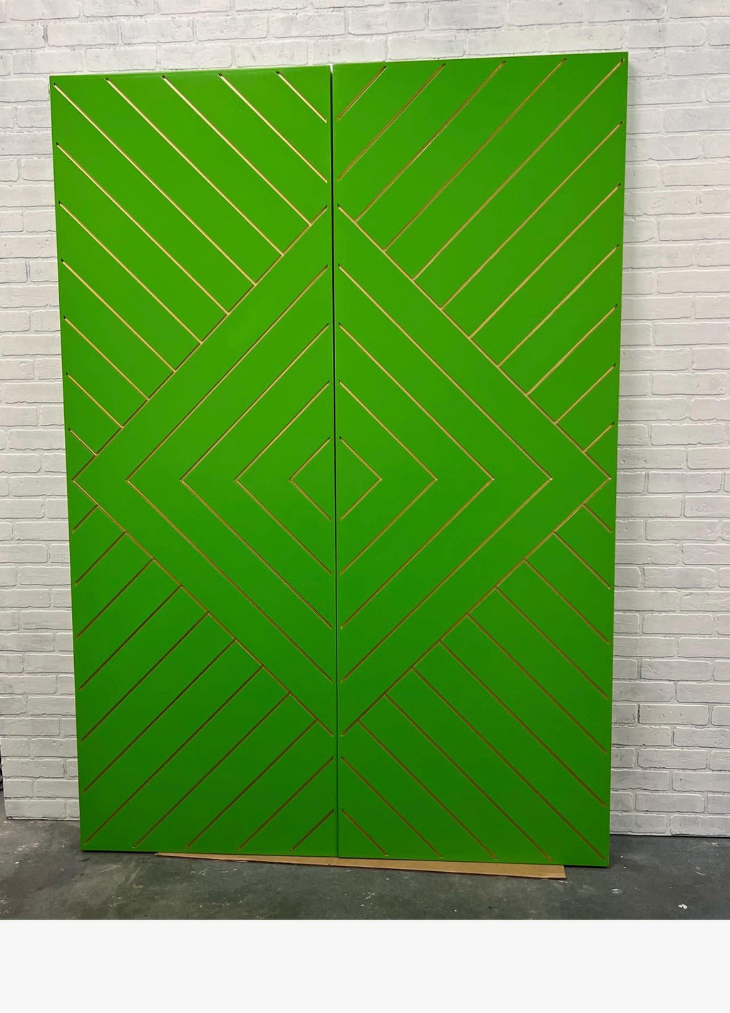 Custom Painted Chevron Door, Aztec Design