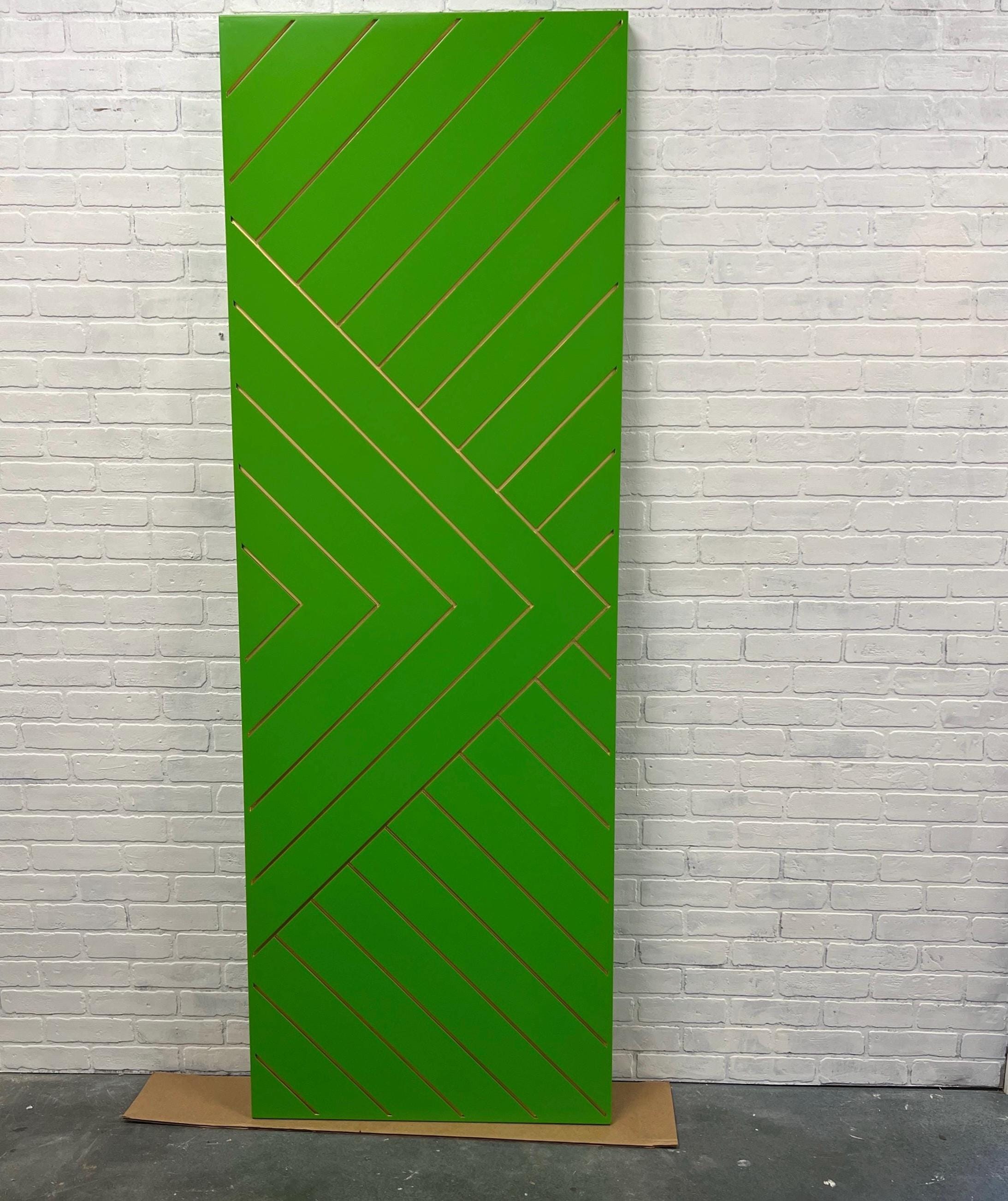 Custom Painted Chevron Door, Aztec Design