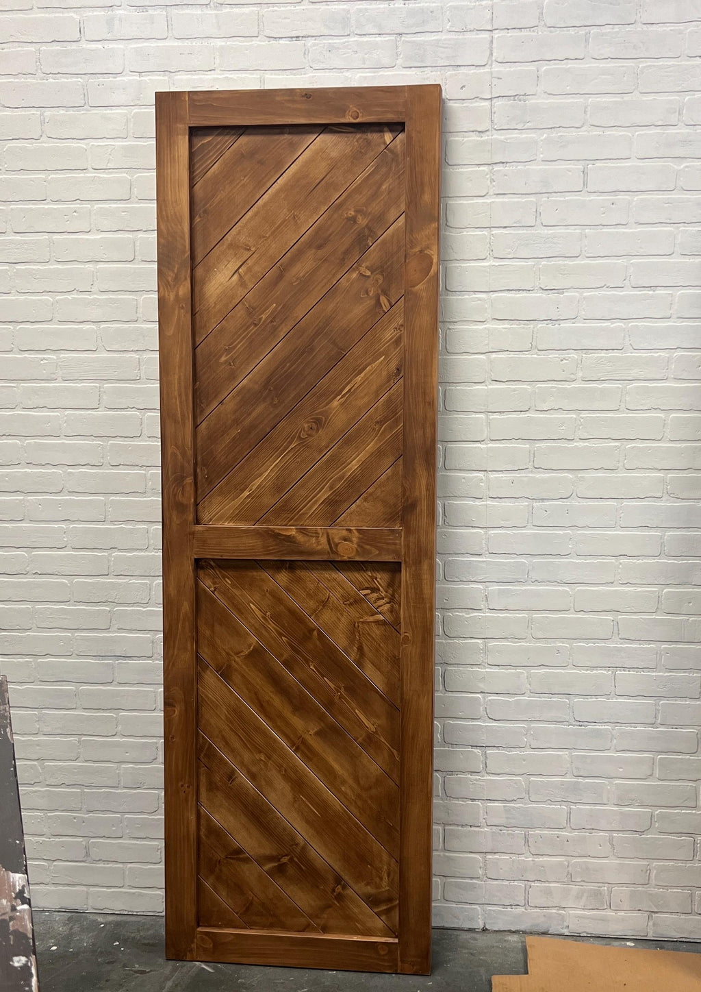 Chevron Barn Door, Modern Custom Wood Door