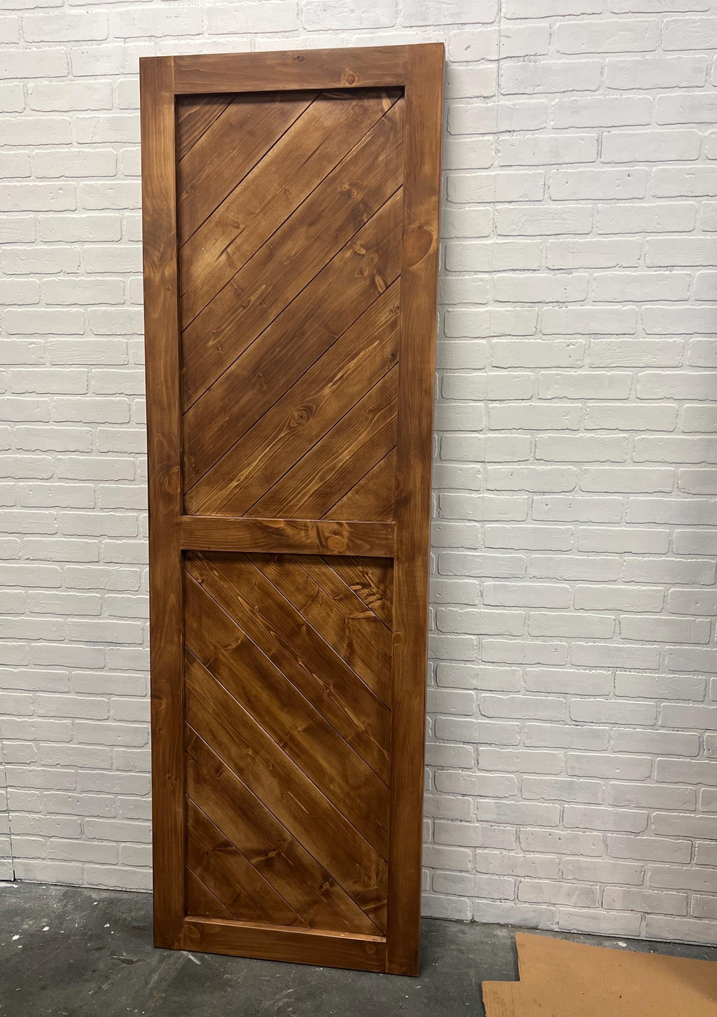 Chevron Barn Door, Modern Custom Wood Door